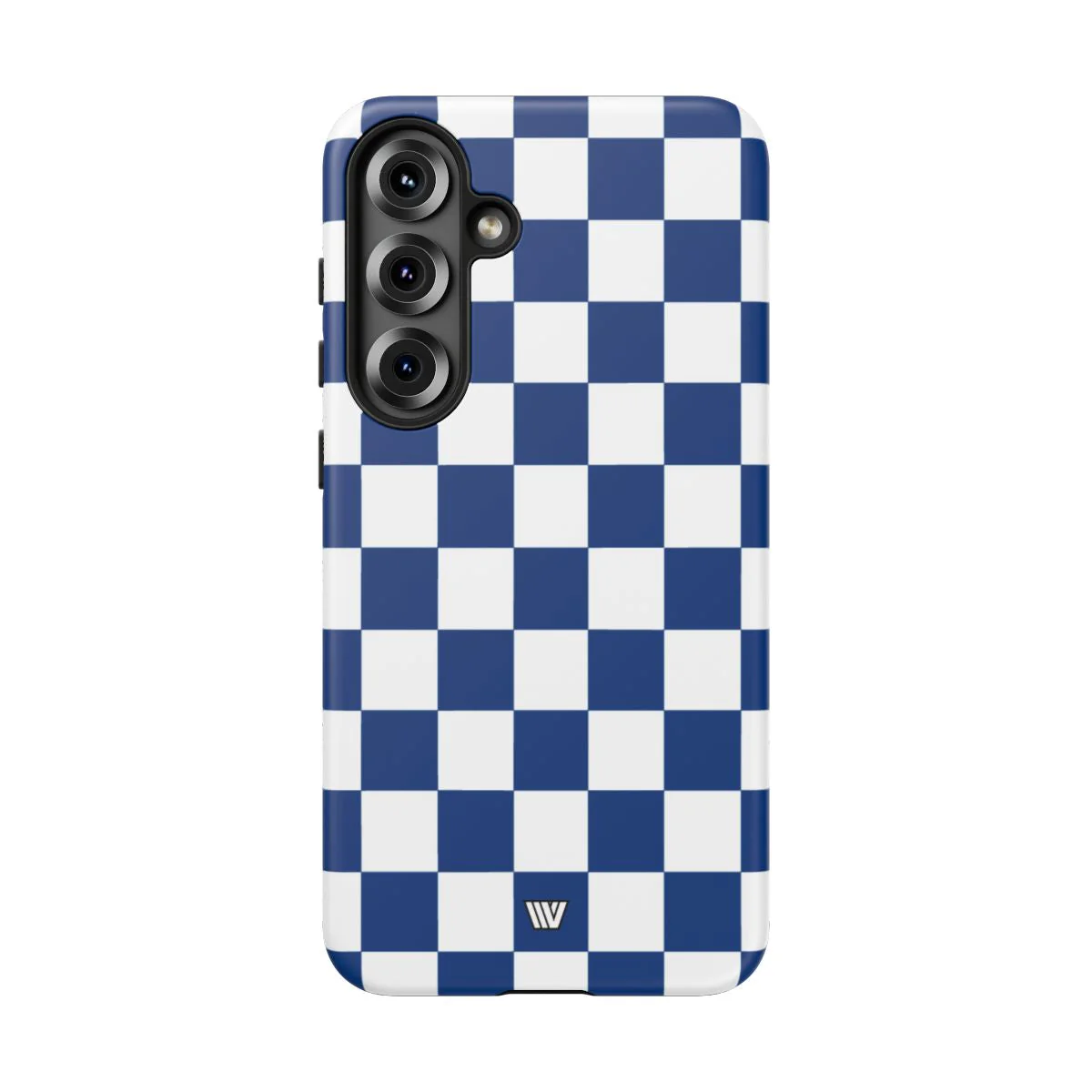 BLUE WHITE CHECKERBOARD | Tough Phone Case - Image 95