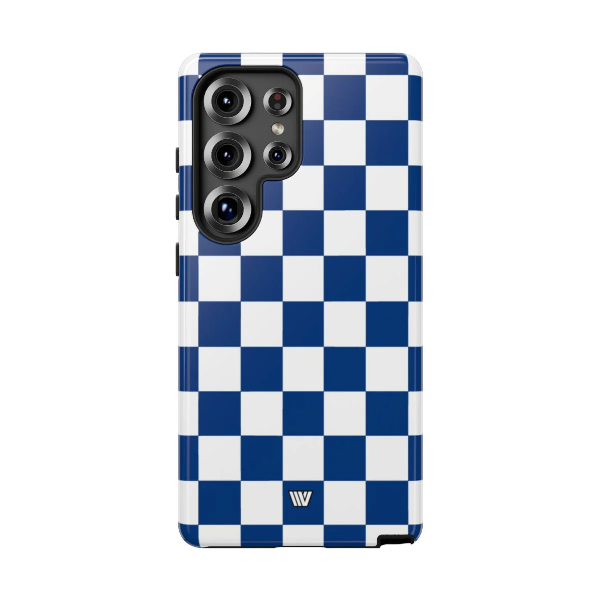 BLUE WHITE CHECKERBOARD | Tough Phone Case - Image 96