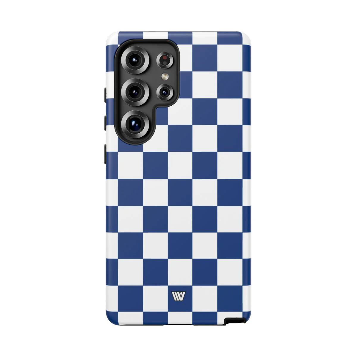 BLUE WHITE CHECKERBOARD | Tough Phone Case - Image 97