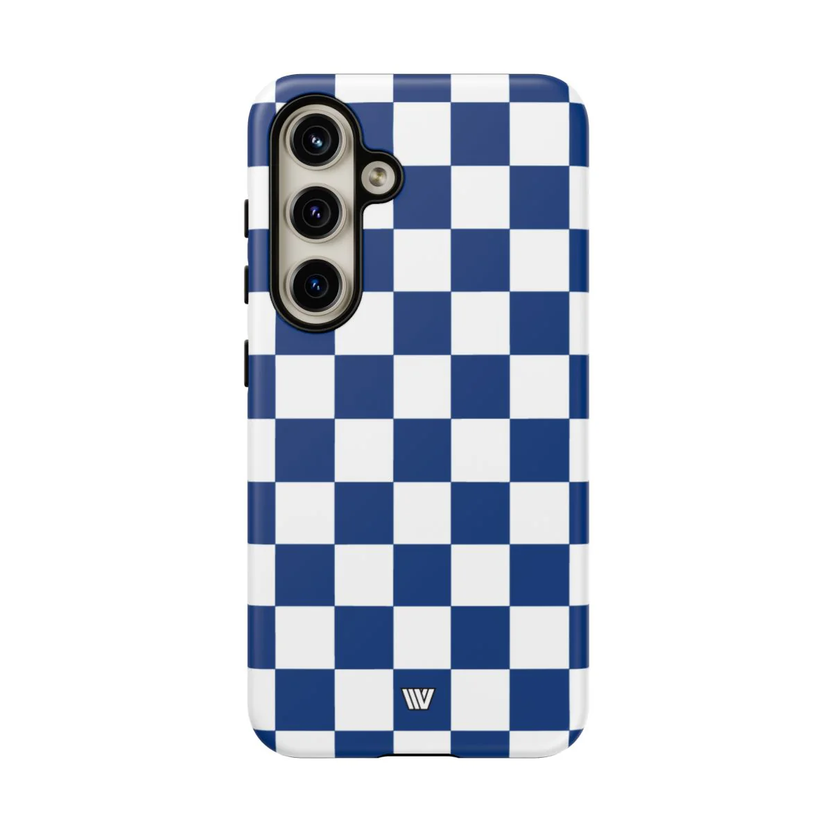 BLUE WHITE CHECKERBOARD | Tough Phone Case - Image 99