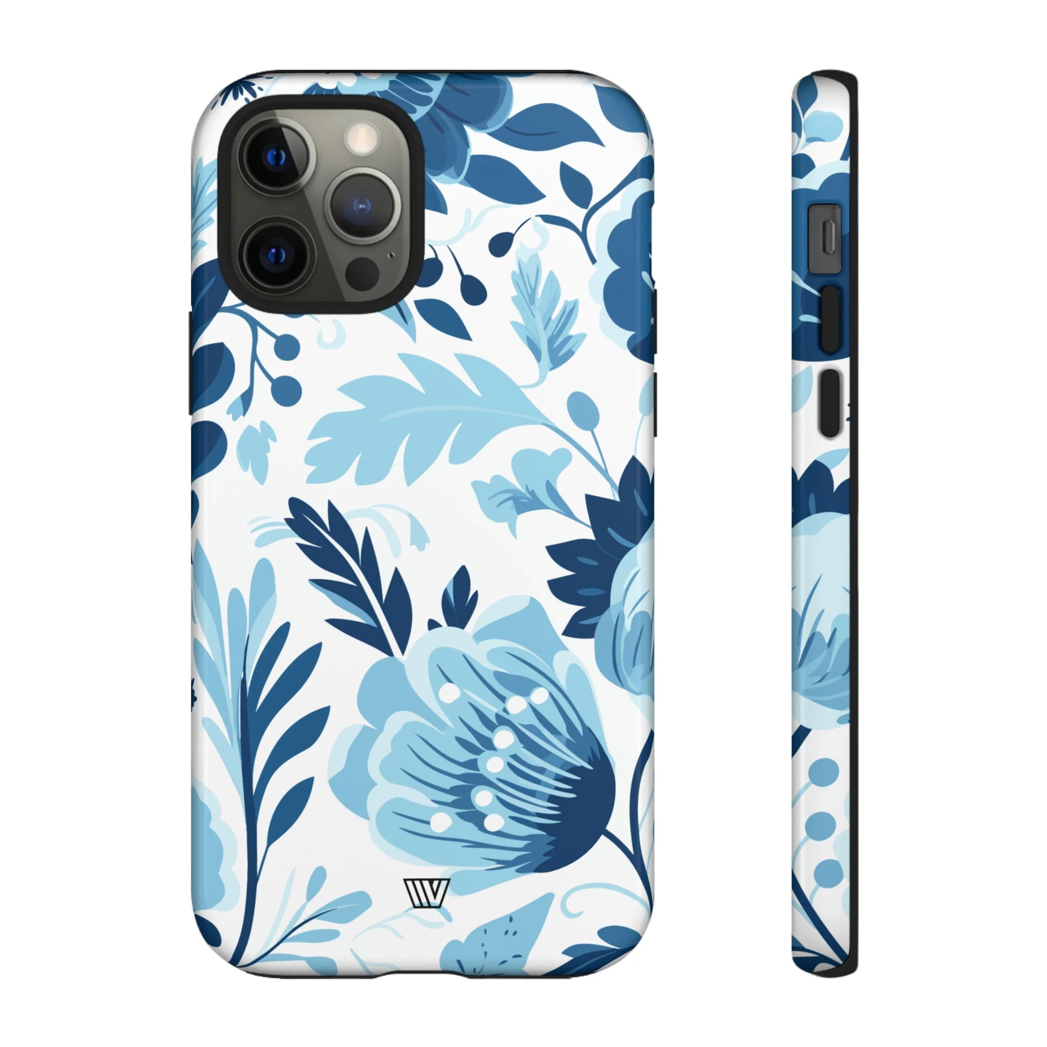 BLUE WHITE FLOWERS | Tough Phone Case - Image 14