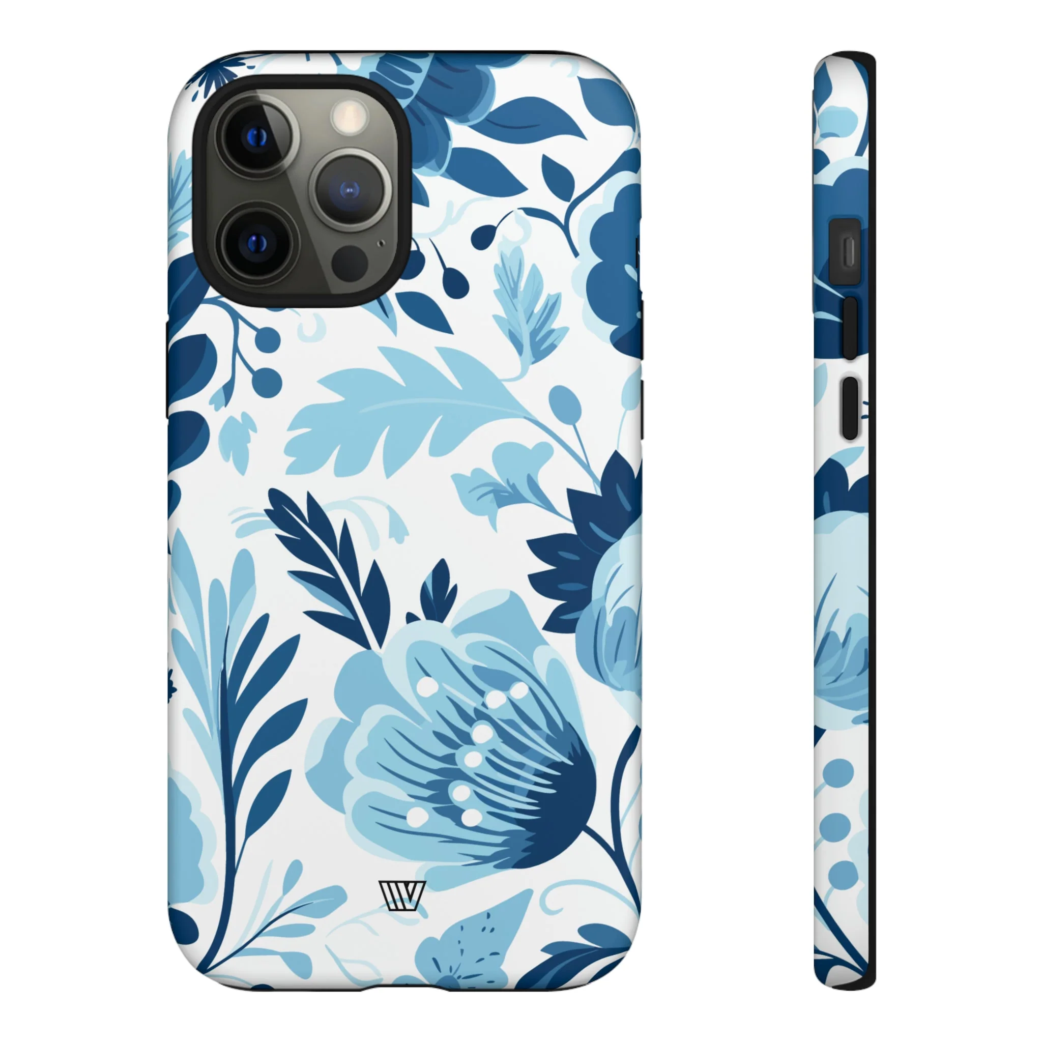 BLUE WHITE FLOWERS | Tough Phone Case - Image 17