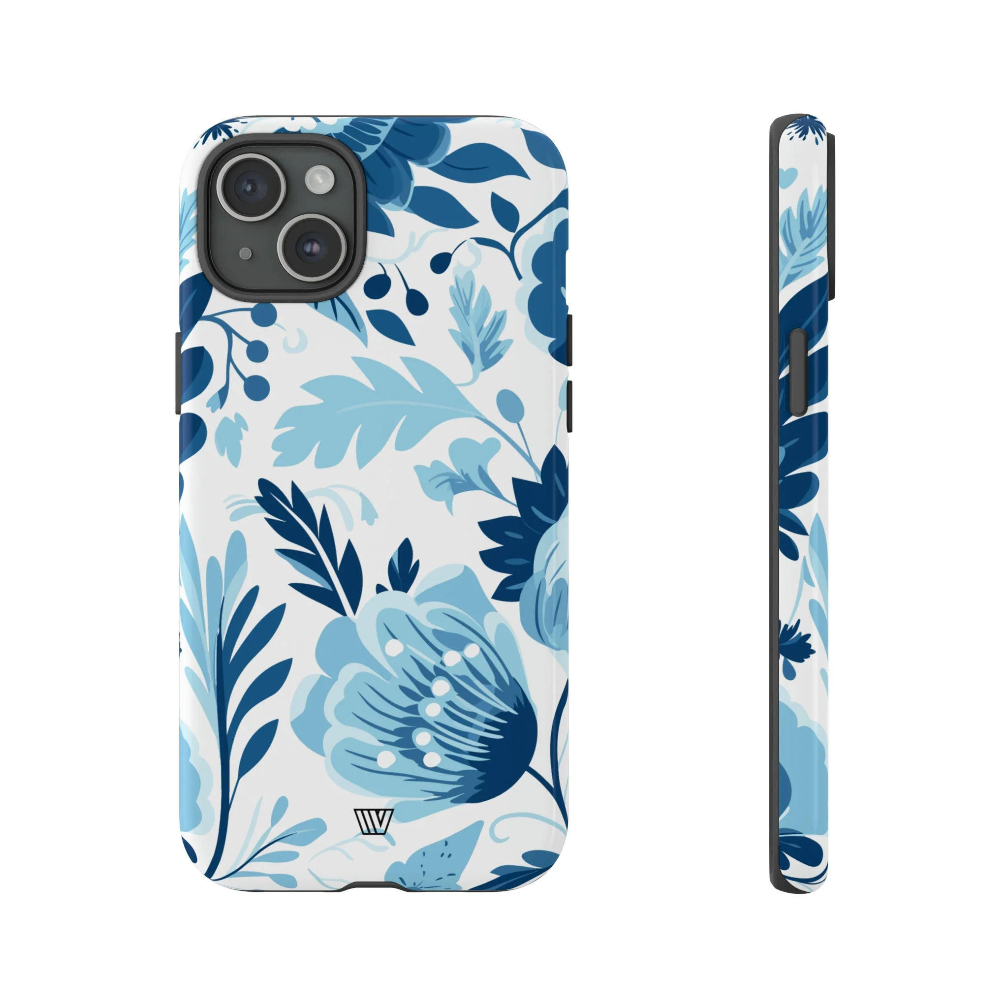 BLUE WHITE FLOWERS | Tough Phone Case - Image 18