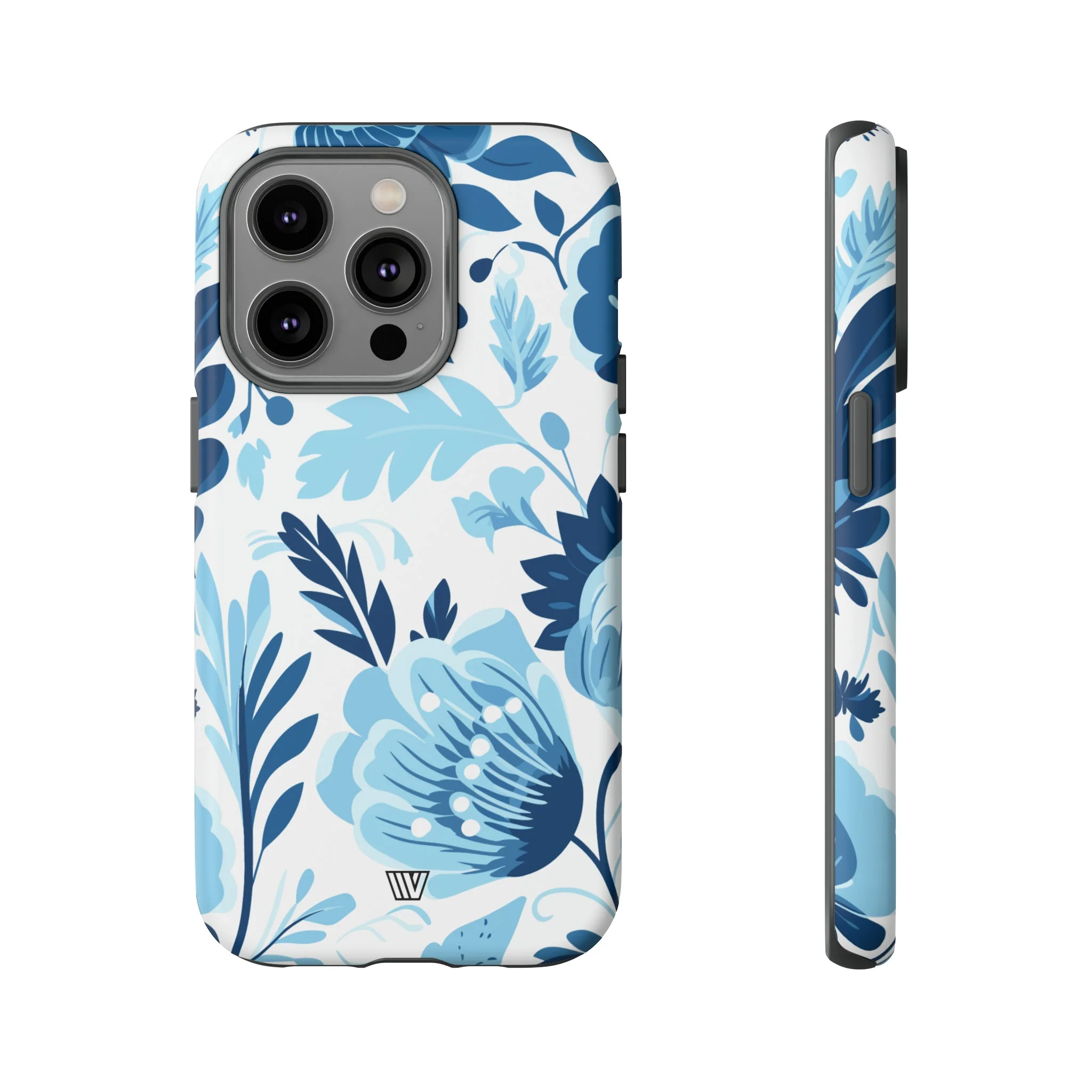 BLUE WHITE FLOWERS | Tough Phone Case - Image 25