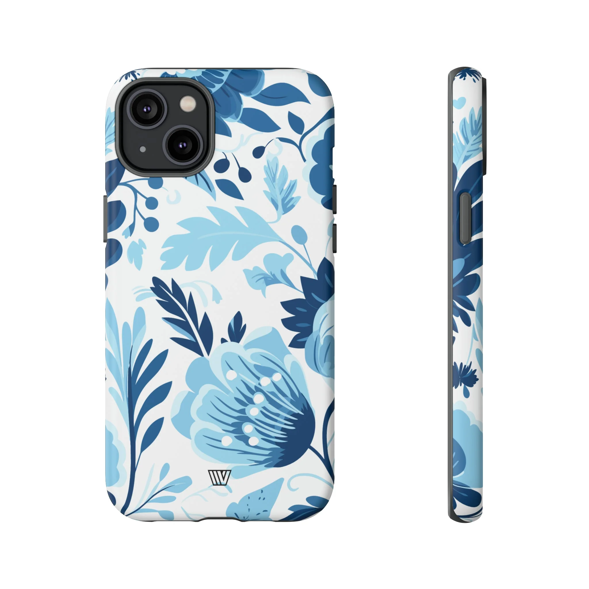 BLUE WHITE FLOWERS | Tough Phone Case - Image 27