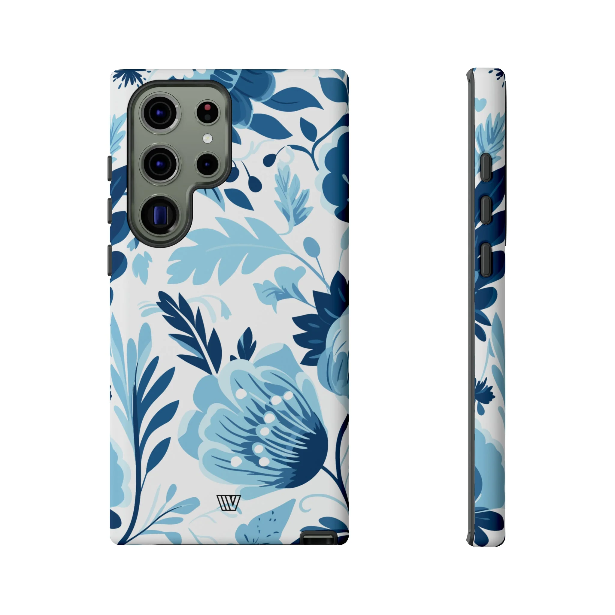 BLUE WHITE FLOWERS | Tough Phone Case - Image 37
