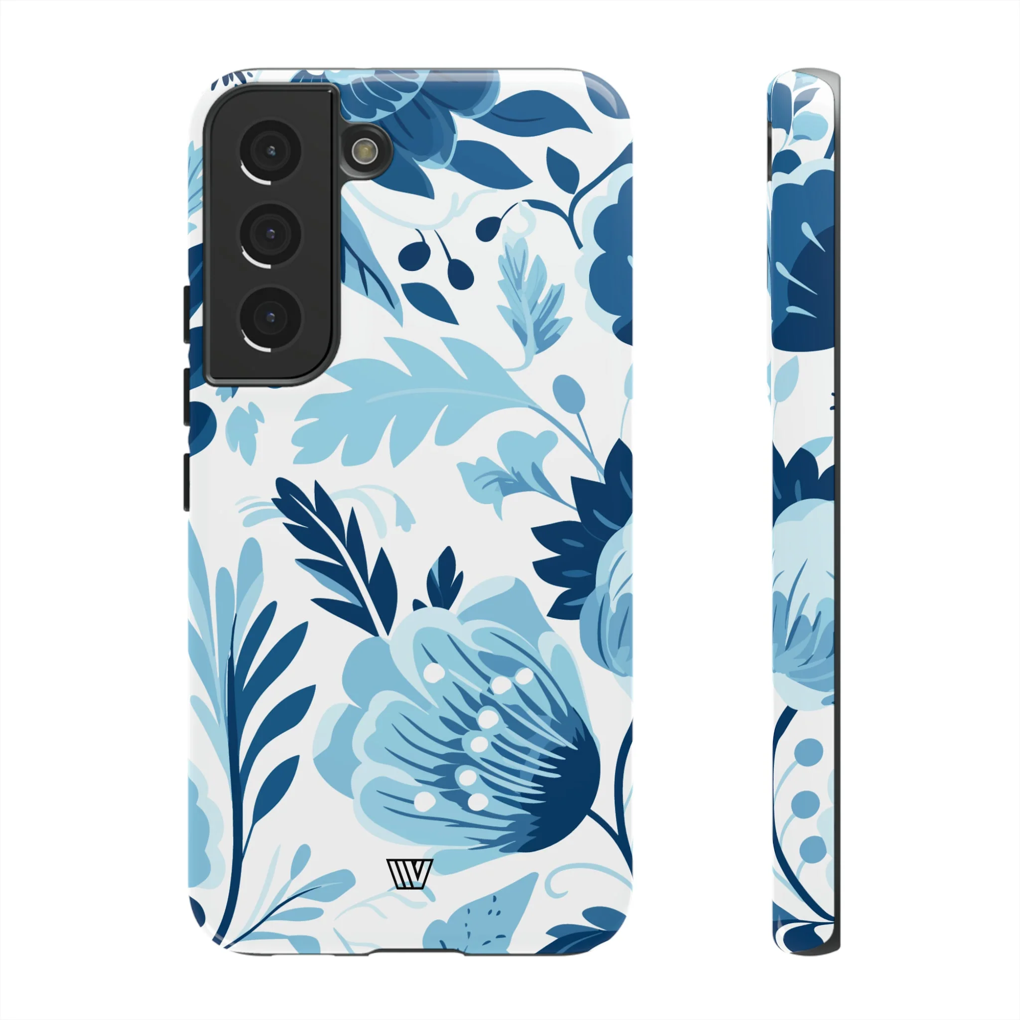 BLUE WHITE FLOWERS | Tough Phone Case - Image 38