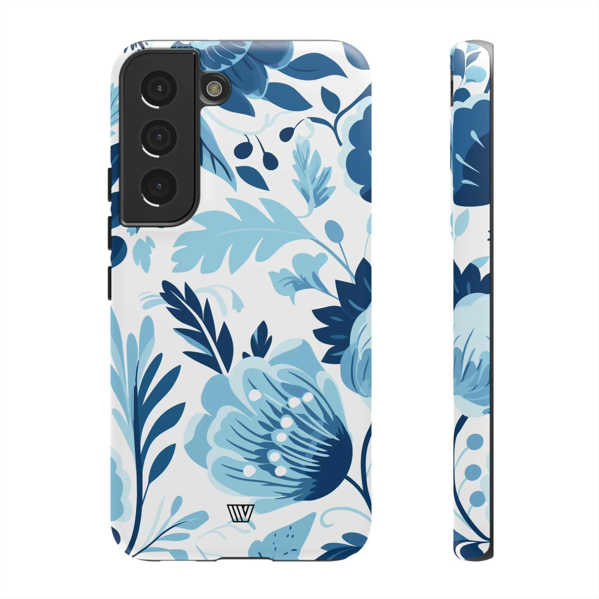 BLUE WHITE FLOWERS | Tough Phone Case - Image 39