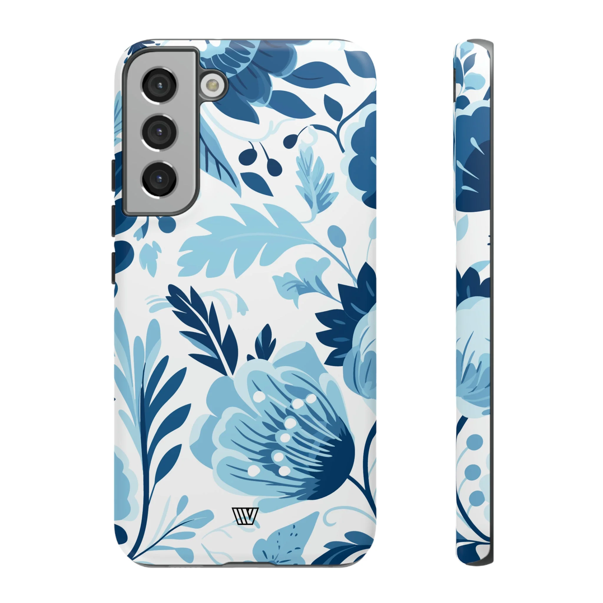 BLUE WHITE FLOWERS | Tough Phone Case - Image 41