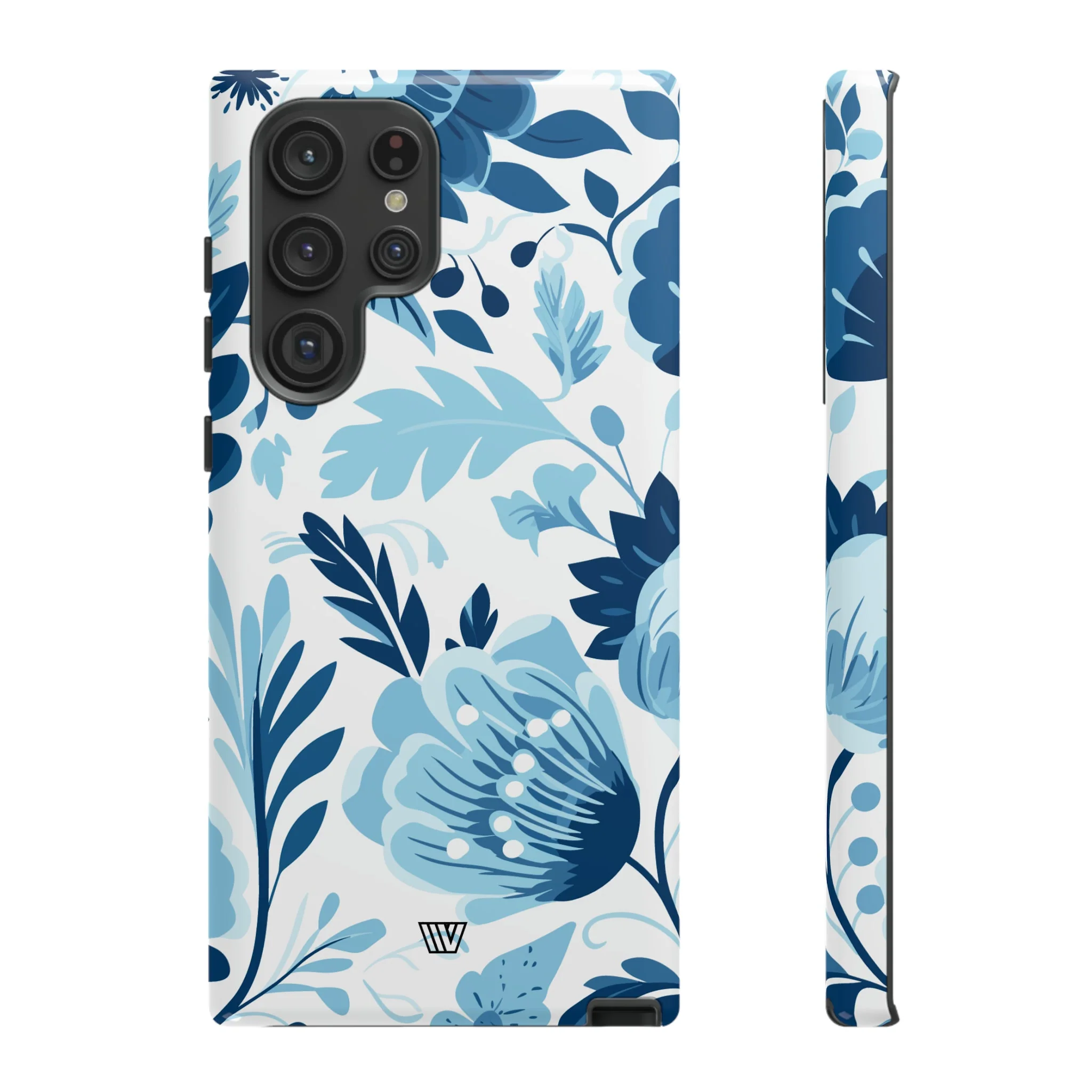 BLUE WHITE FLOWERS | Tough Phone Case - Image 42