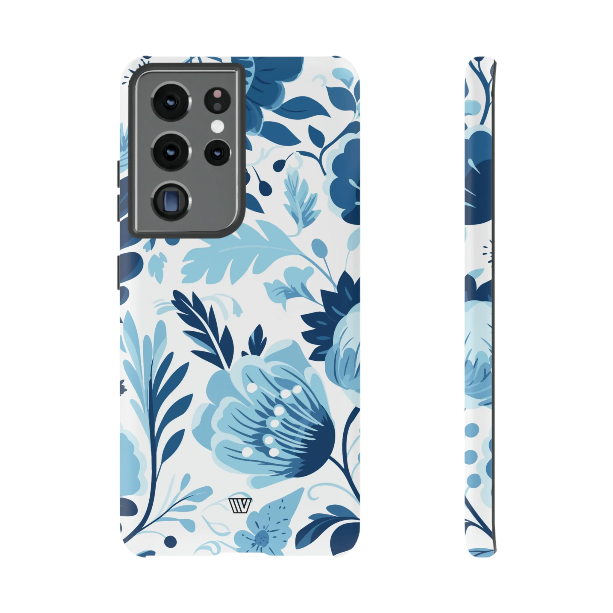 BLUE WHITE FLOWERS | Tough Phone Case - Image 49