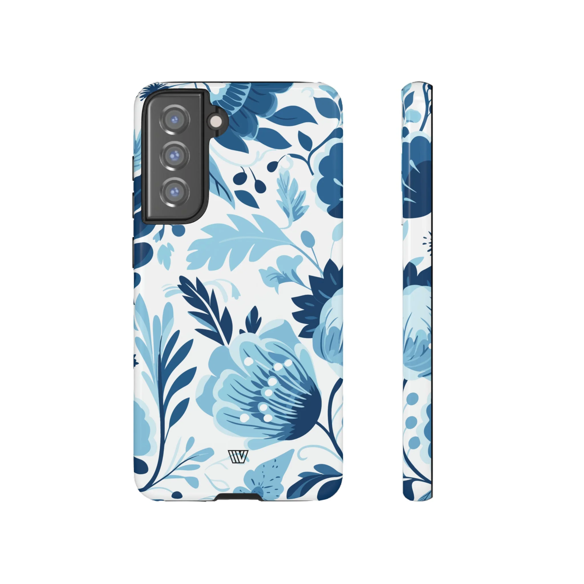 BLUE WHITE FLOWERS | Tough Phone Case - Image 50