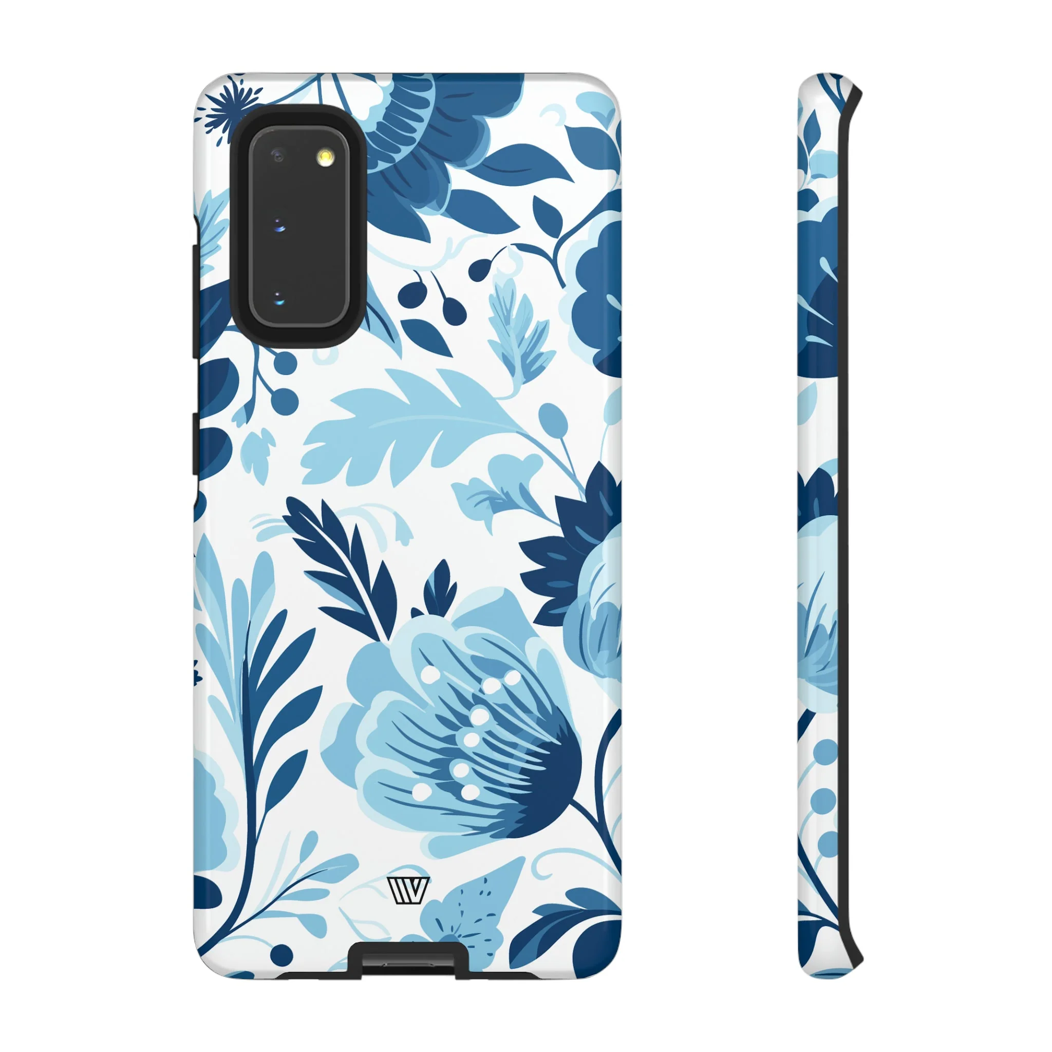 BLUE WHITE FLOWERS | Tough Phone Case - Image 54