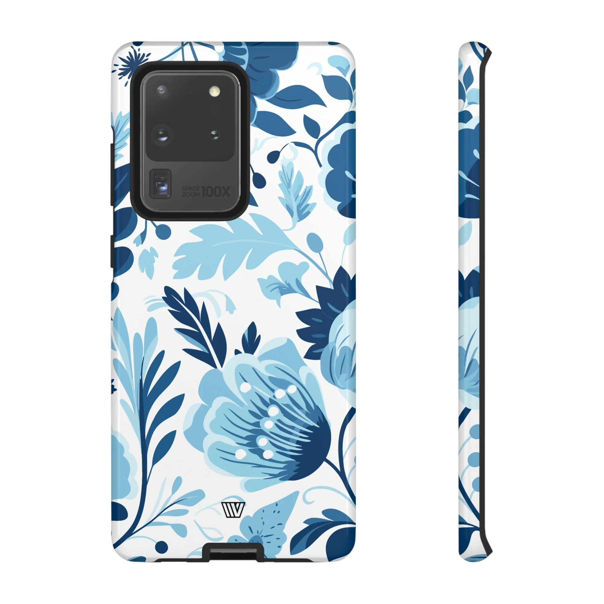 BLUE WHITE FLOWERS | Tough Phone Case - Image 58