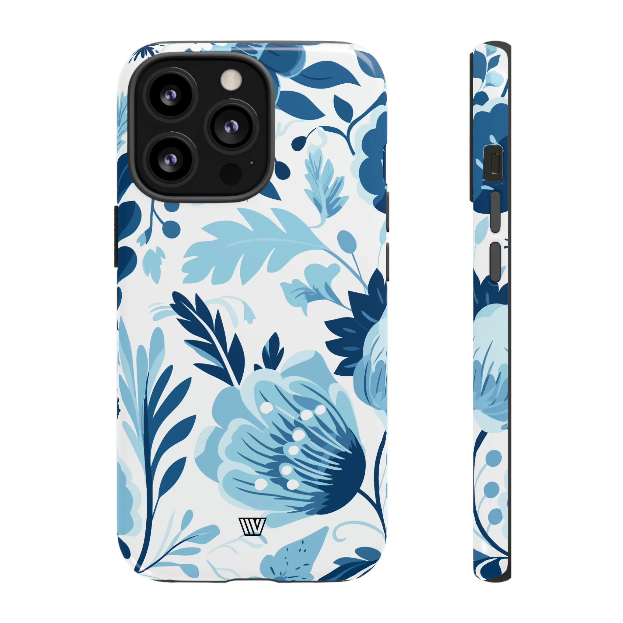 BLUE WHITE FLOWERS | Tough Phone Case - Image 6