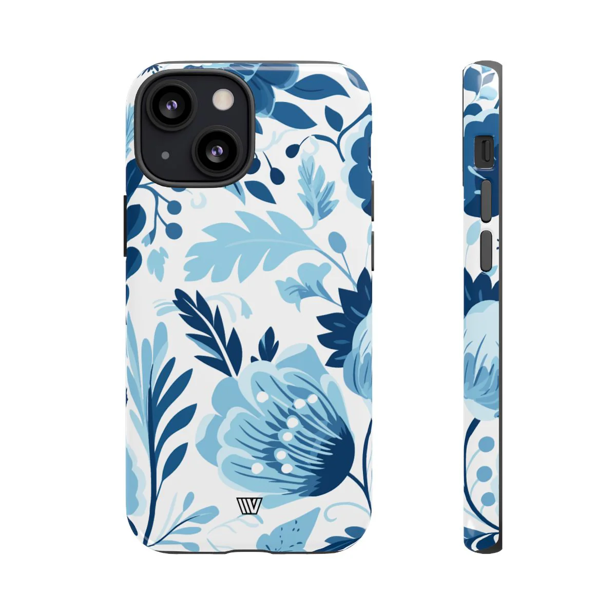 BLUE WHITE FLOWERS | Tough Phone Case - Image 65