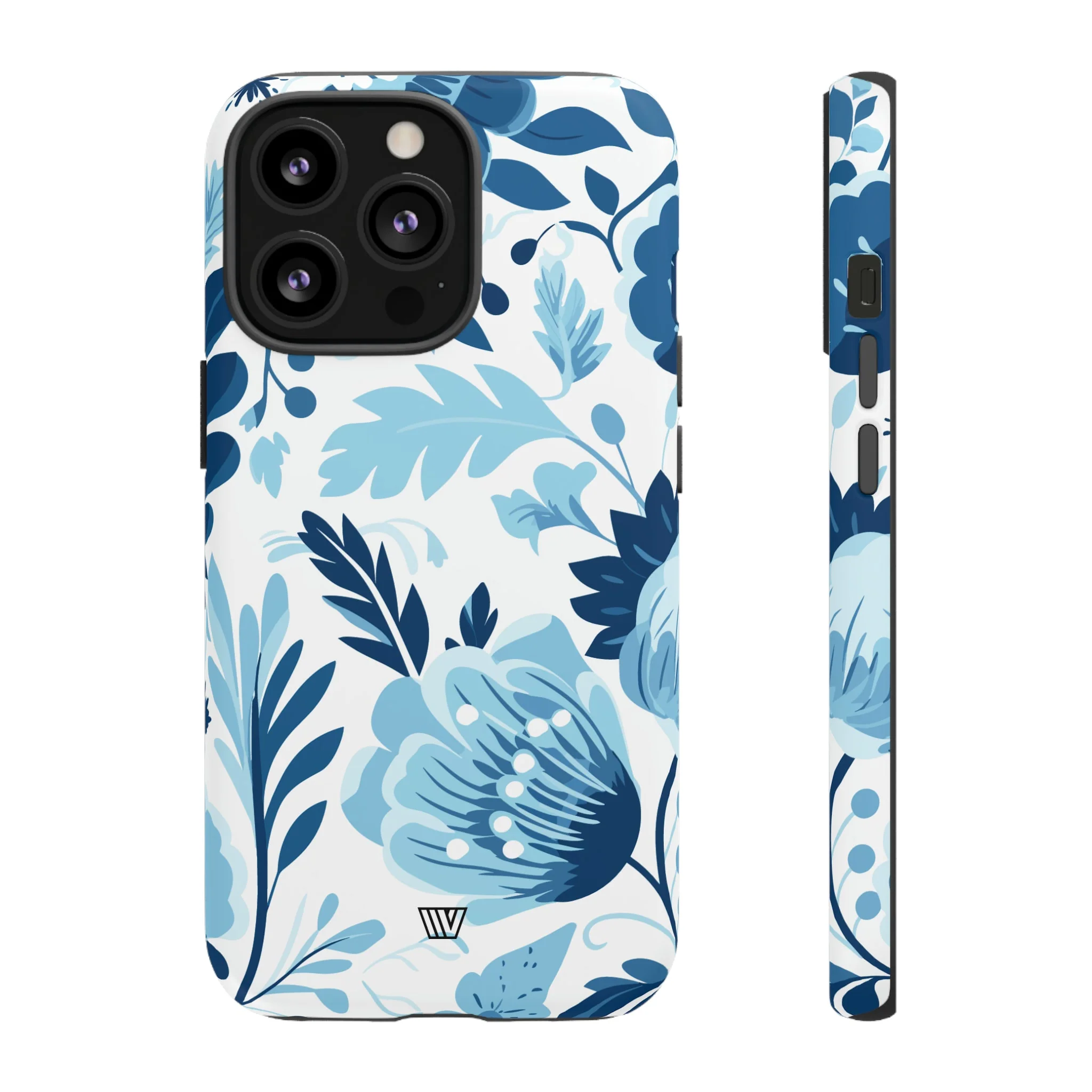 BLUE WHITE FLOWERS | Tough Phone Case - Image 7