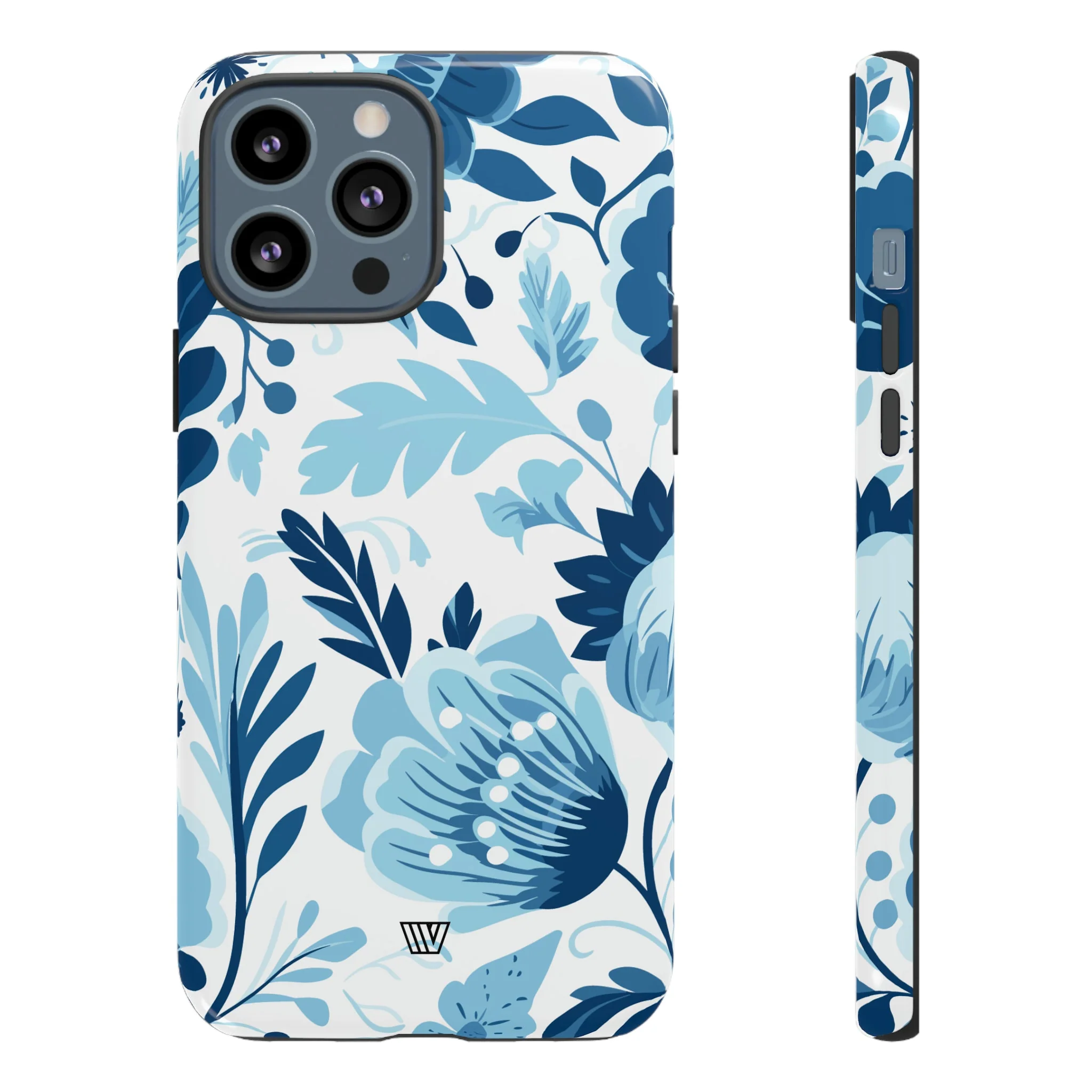 BLUE WHITE FLOWERS | Tough Phone Case - Image 8