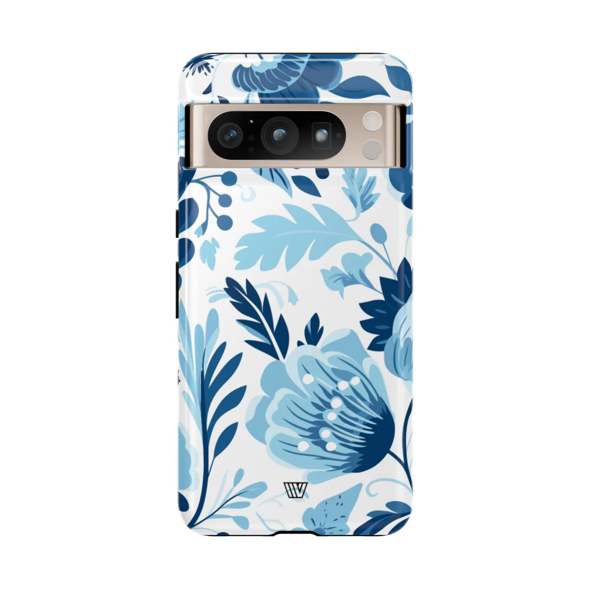 BLUE WHITE FLOWERS | Tough Phone Case - Image 90
