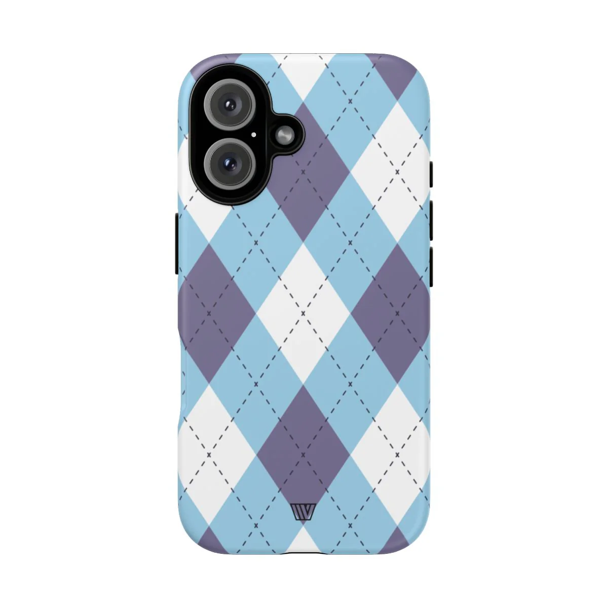 BLUE WHITE PURPLE ARGYLE | Tough Phone Case - Image 69