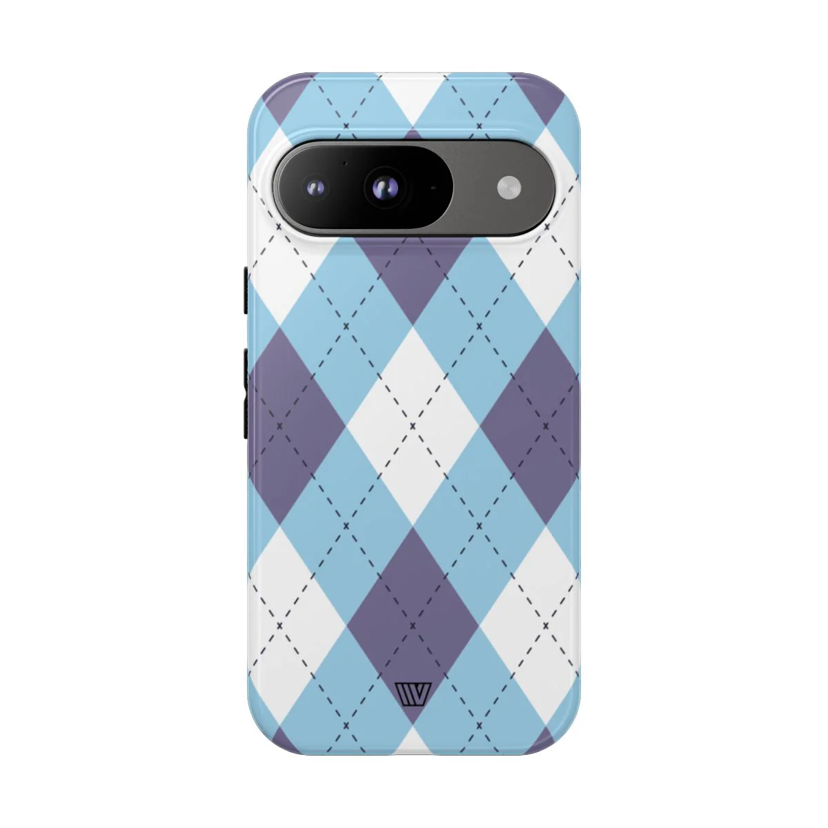 BLUE WHITE PURPLE ARGYLE | Tough Phone Case - Image 72