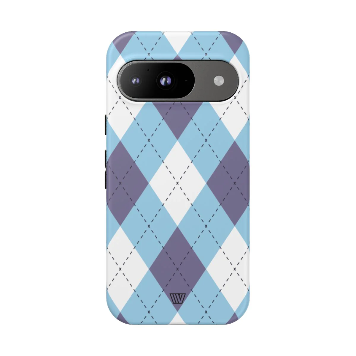 BLUE WHITE PURPLE ARGYLE | Tough Phone Case - Image 73