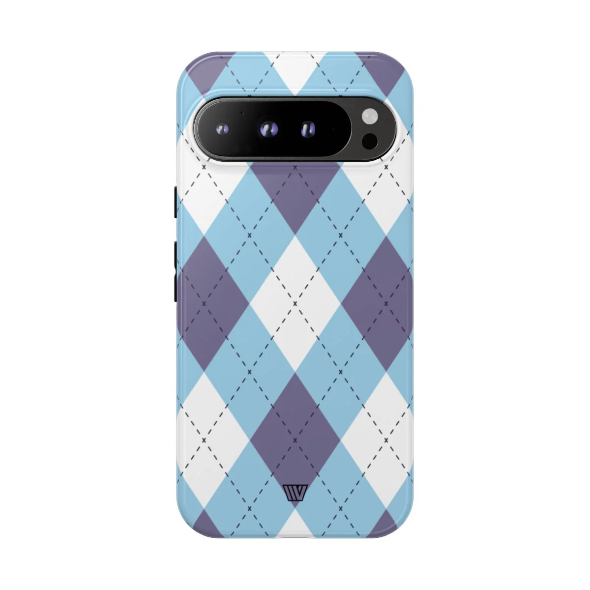 BLUE WHITE PURPLE ARGYLE | Tough Phone Case - Image 76
