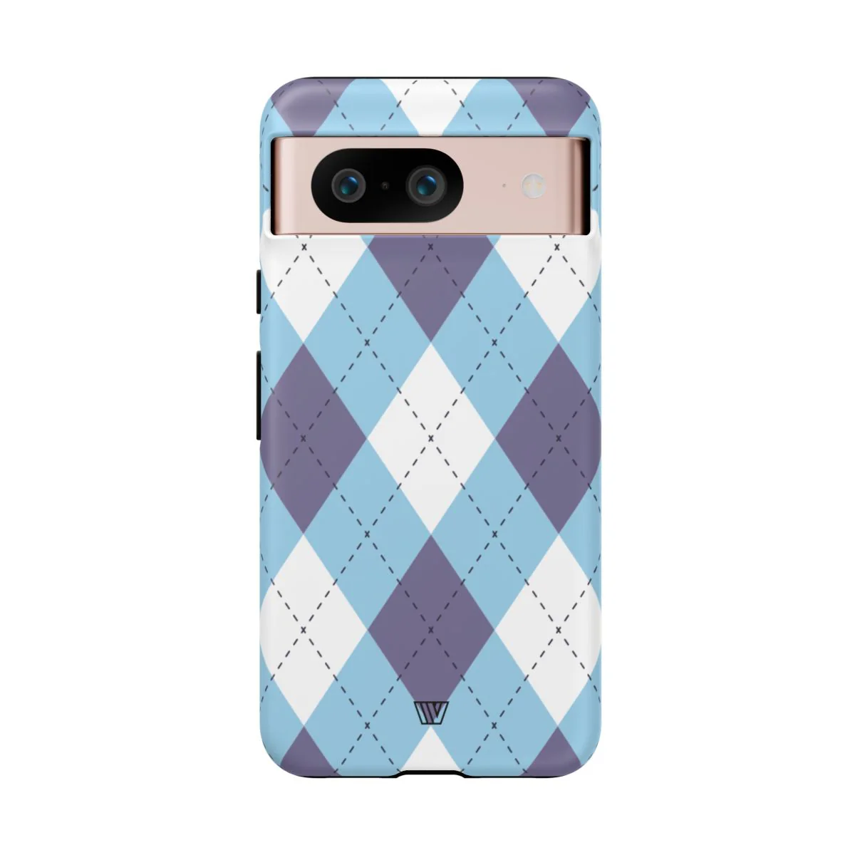 BLUE WHITE PURPLE ARGYLE | Tough Phone Case - Image 79