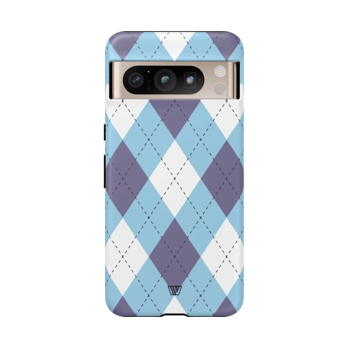 BLUE WHITE PURPLE ARGYLE | Tough Phone Case - Image 81