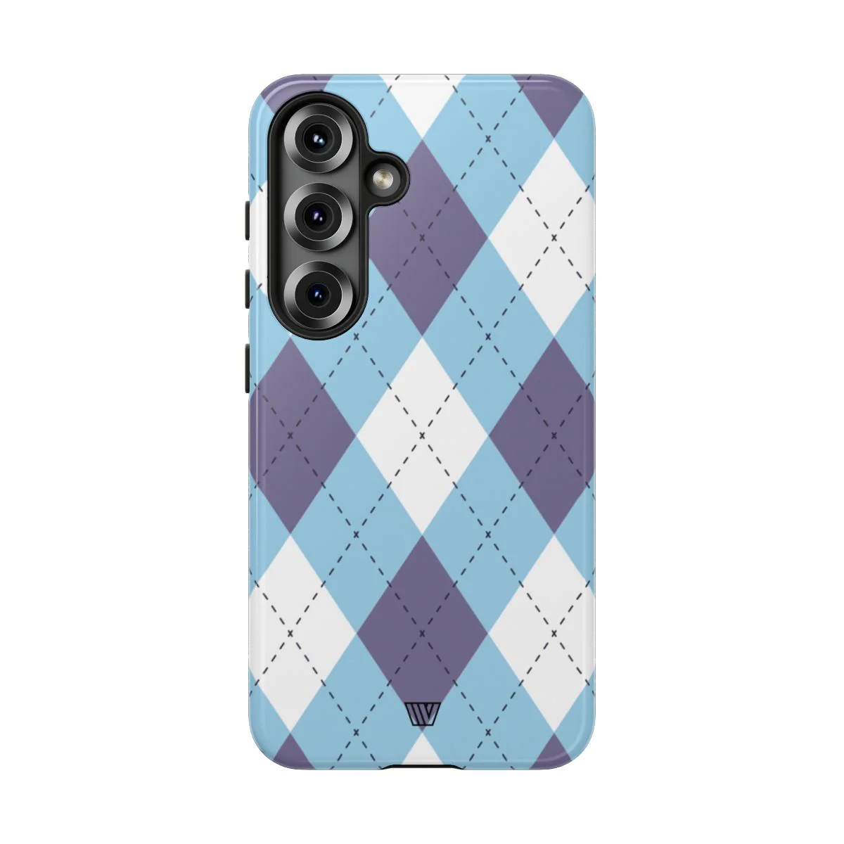 BLUE WHITE PURPLE ARGYLE | Tough Phone Case - Image 82