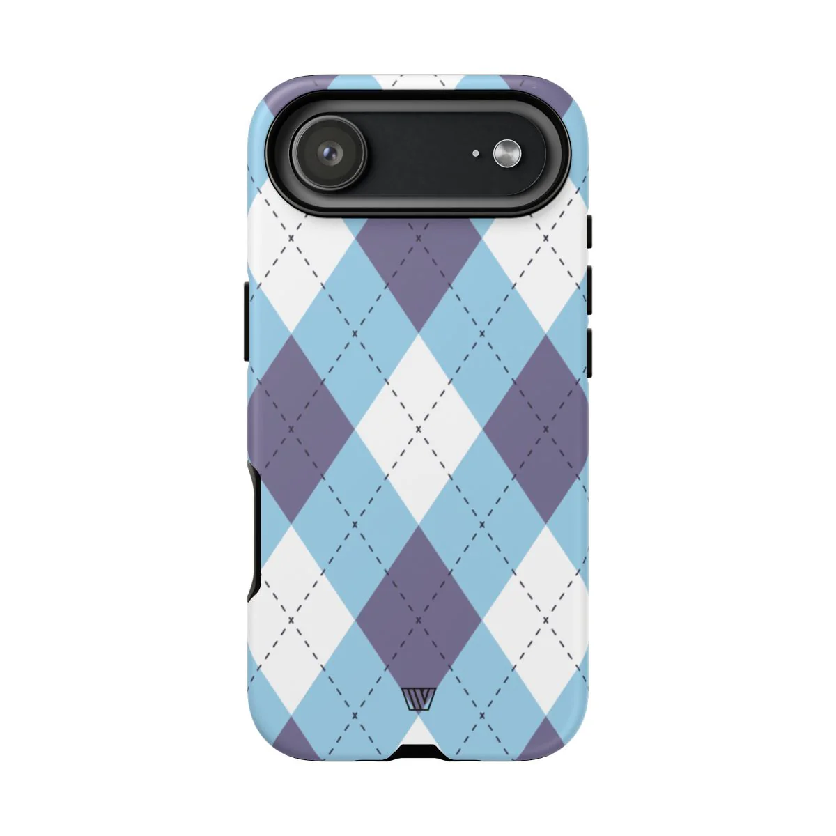 BLUE WHITE PURPLE ARGYLE | Tough Phone Case - Image 97