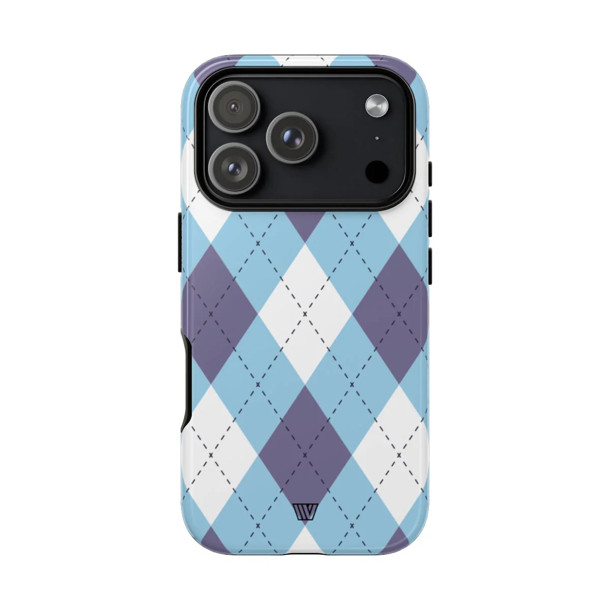 BLUE WHITE PURPLE ARGYLE | Tough Phone Case - Image 98