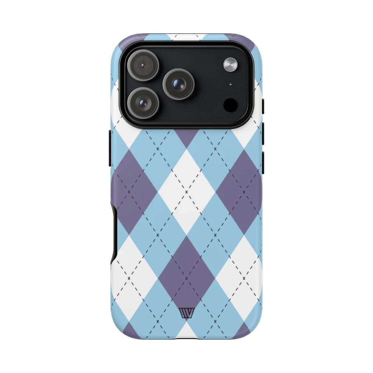 BLUE WHITE PURPLE ARGYLE | Tough Phone Case - Image 99