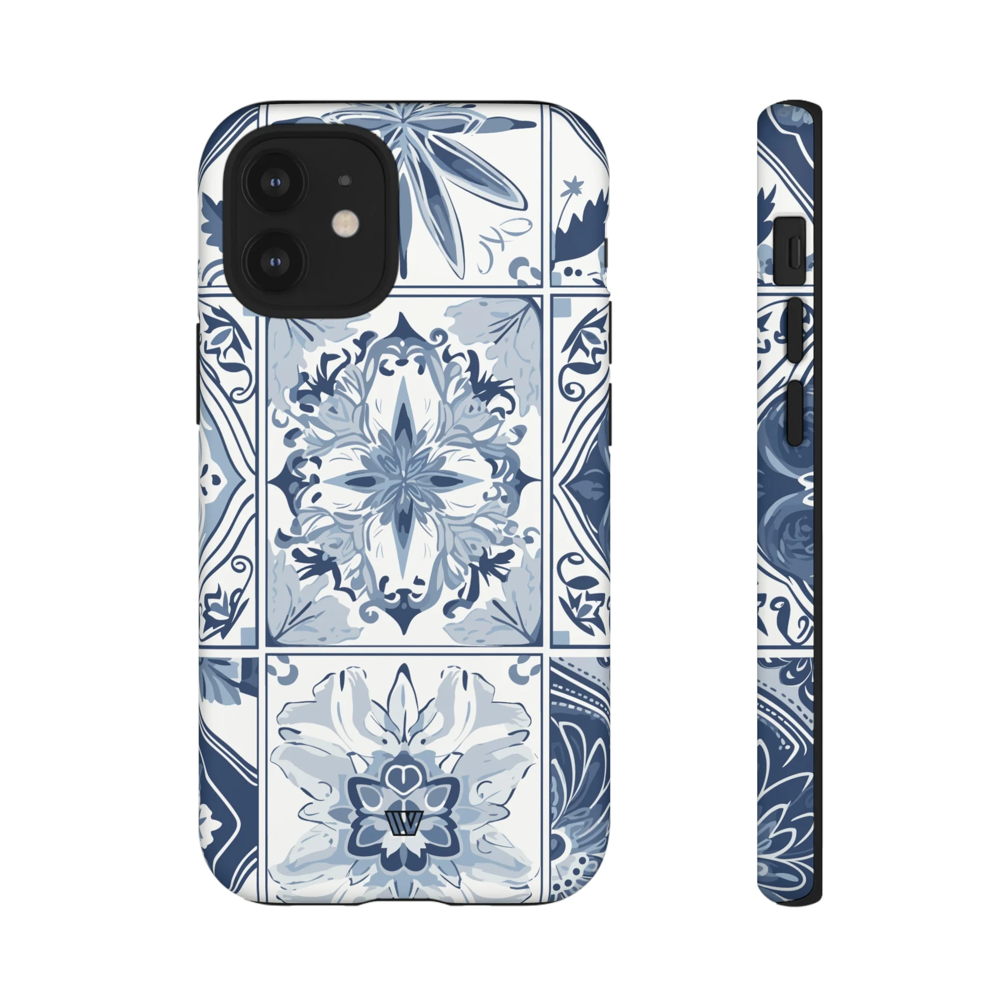BLUE WHITE TILE | Tough Phone Case - Image 10