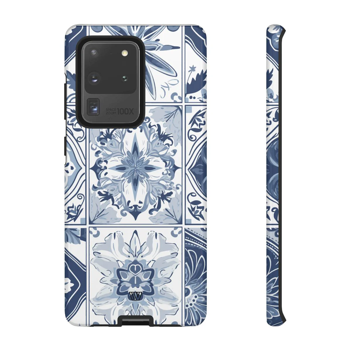 BLUE WHITE TILE | Tough Phone Case - Image 100