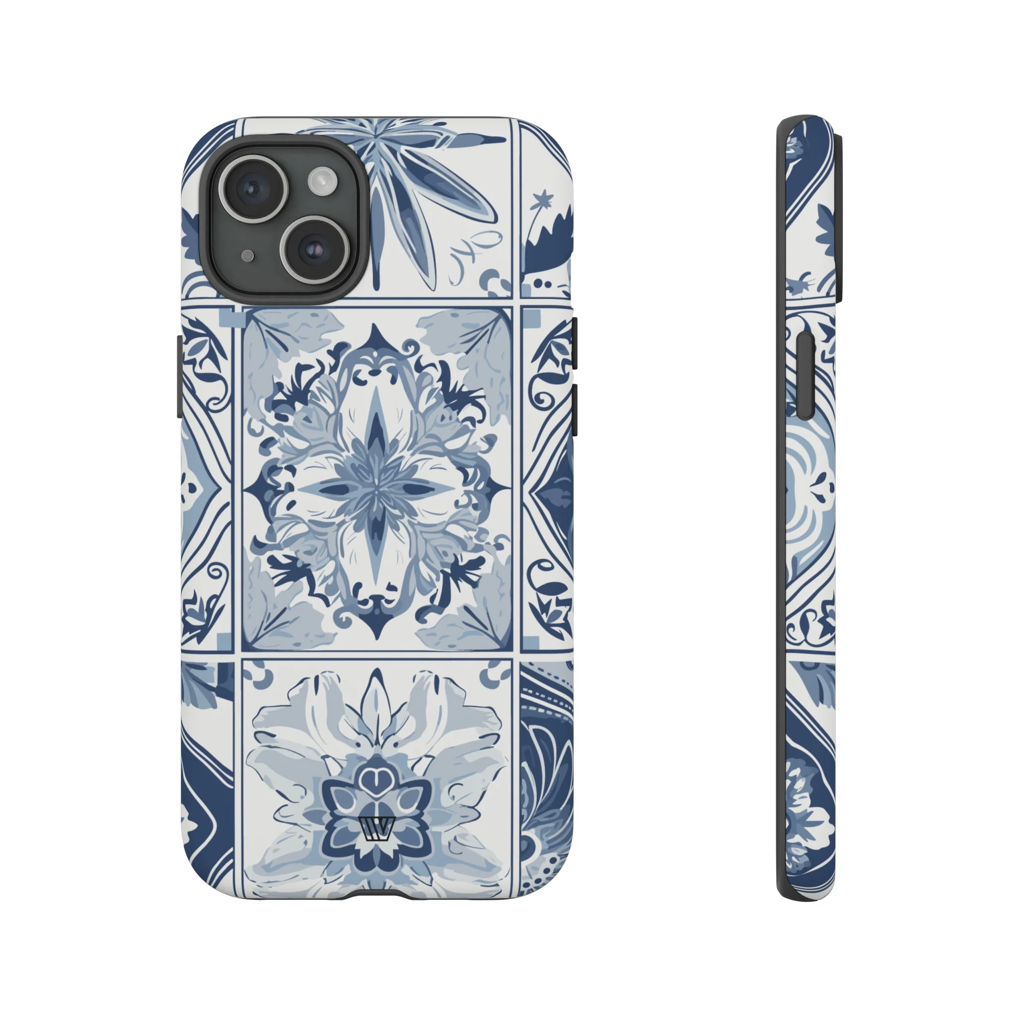 BLUE WHITE TILE | Tough Phone Case - Image 16
