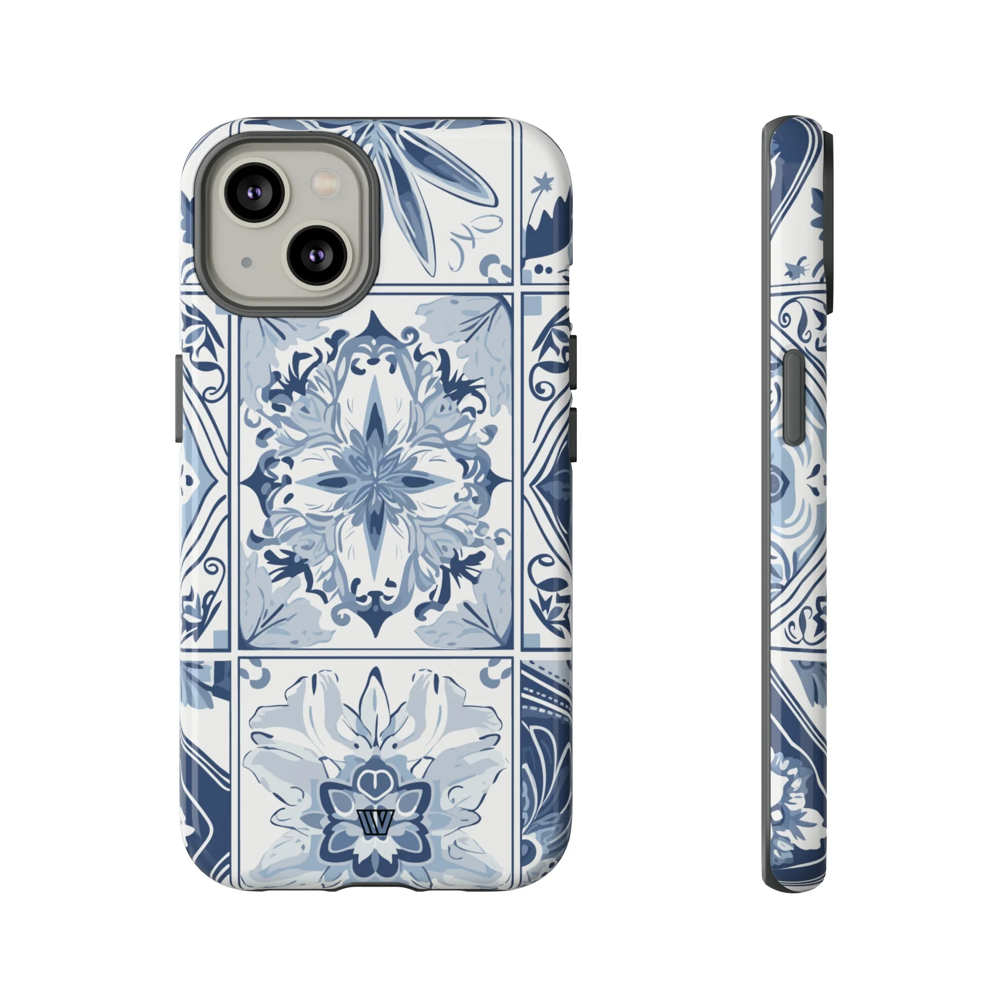 BLUE WHITE TILE | Tough Phone Case - Image 19