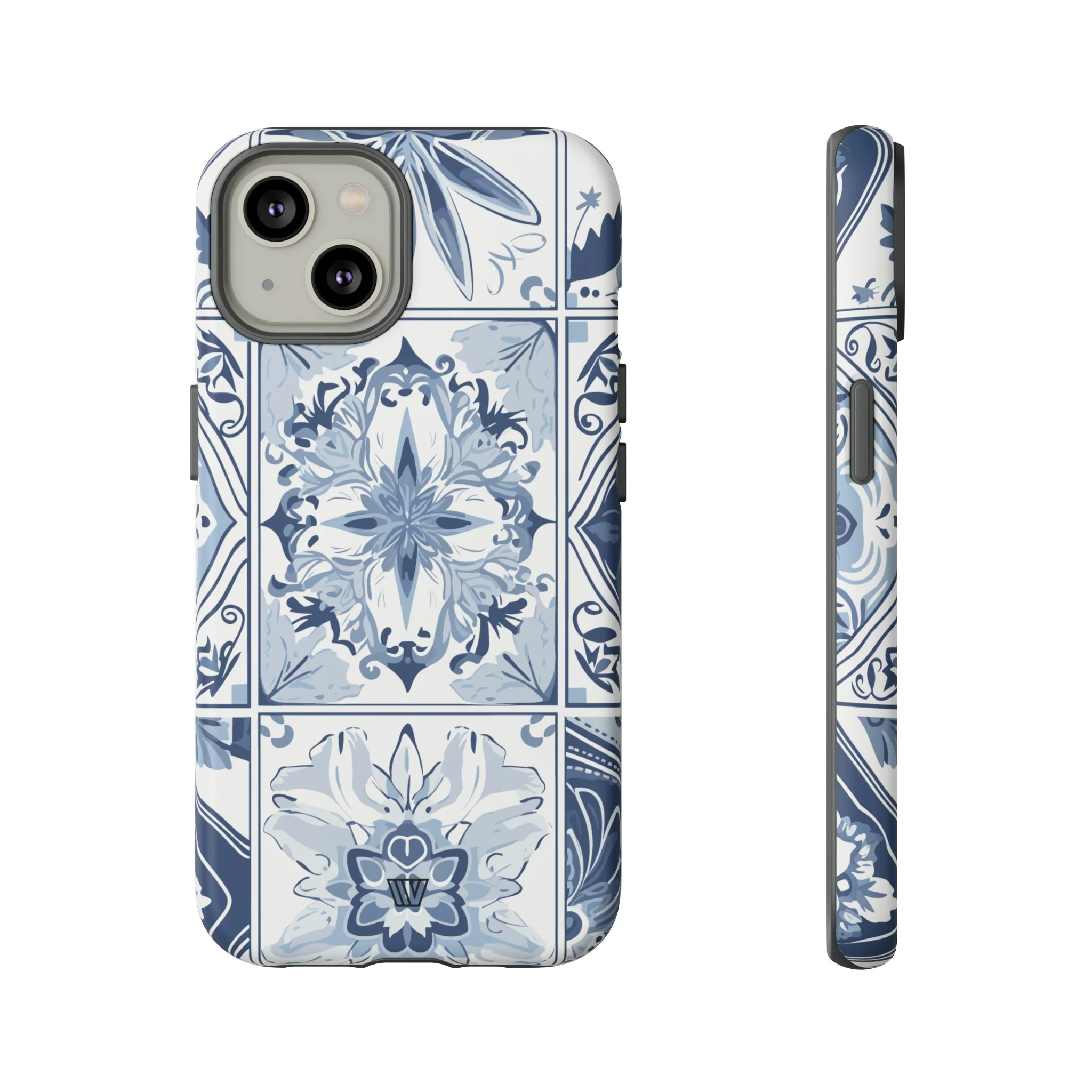 BLUE WHITE TILE | Tough Phone Case - Image 20