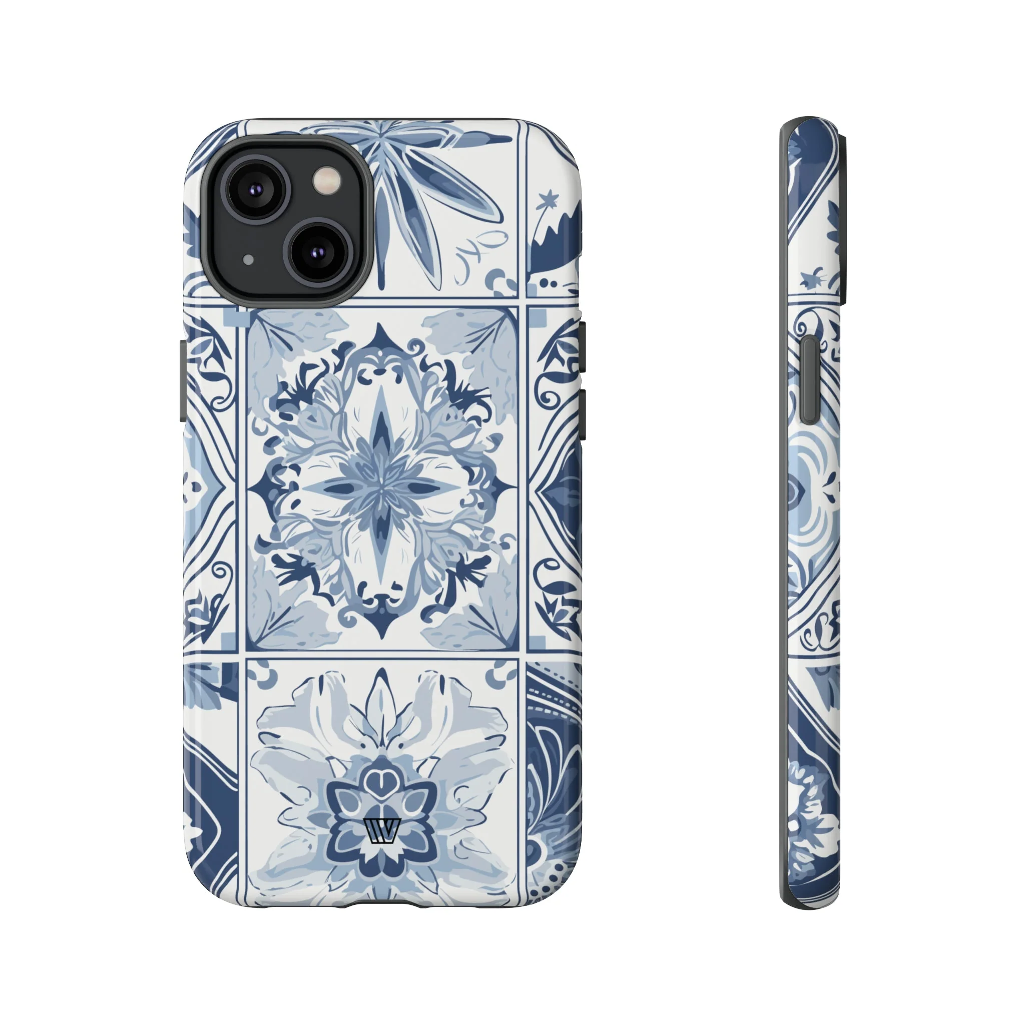 BLUE WHITE TILE | Tough Phone Case - Image 23