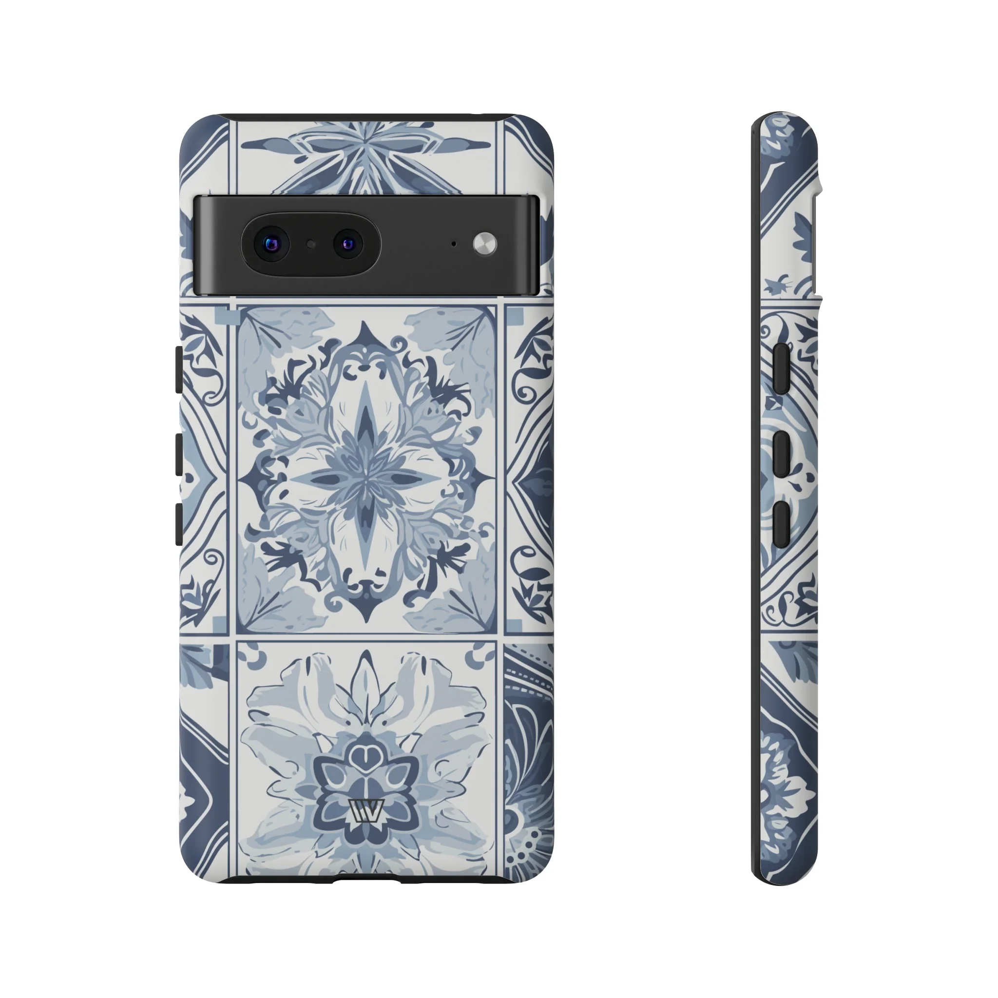BLUE WHITE TILE | Tough Phone Case - Image 26