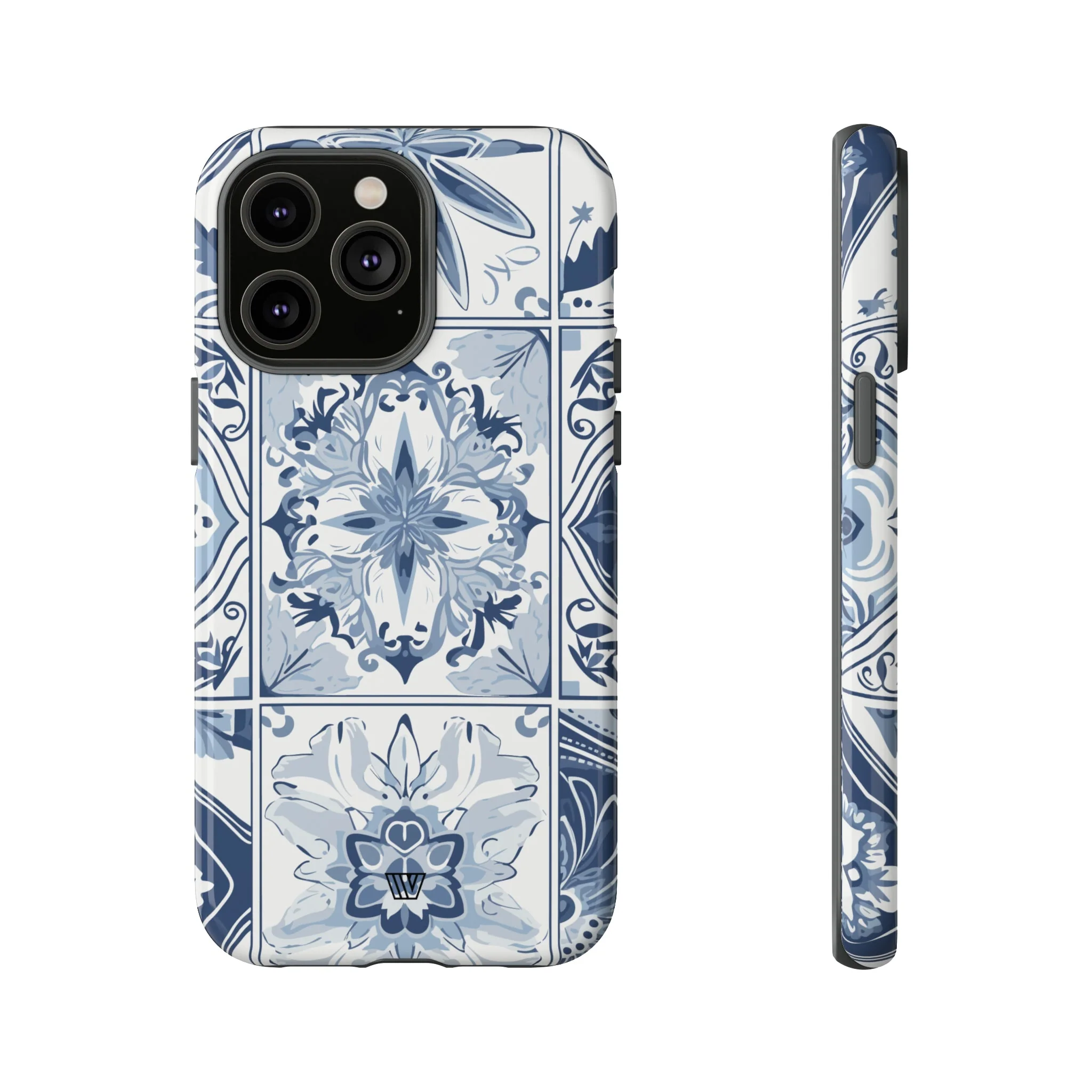 BLUE WHITE TILE | Tough Phone Case - Image 27