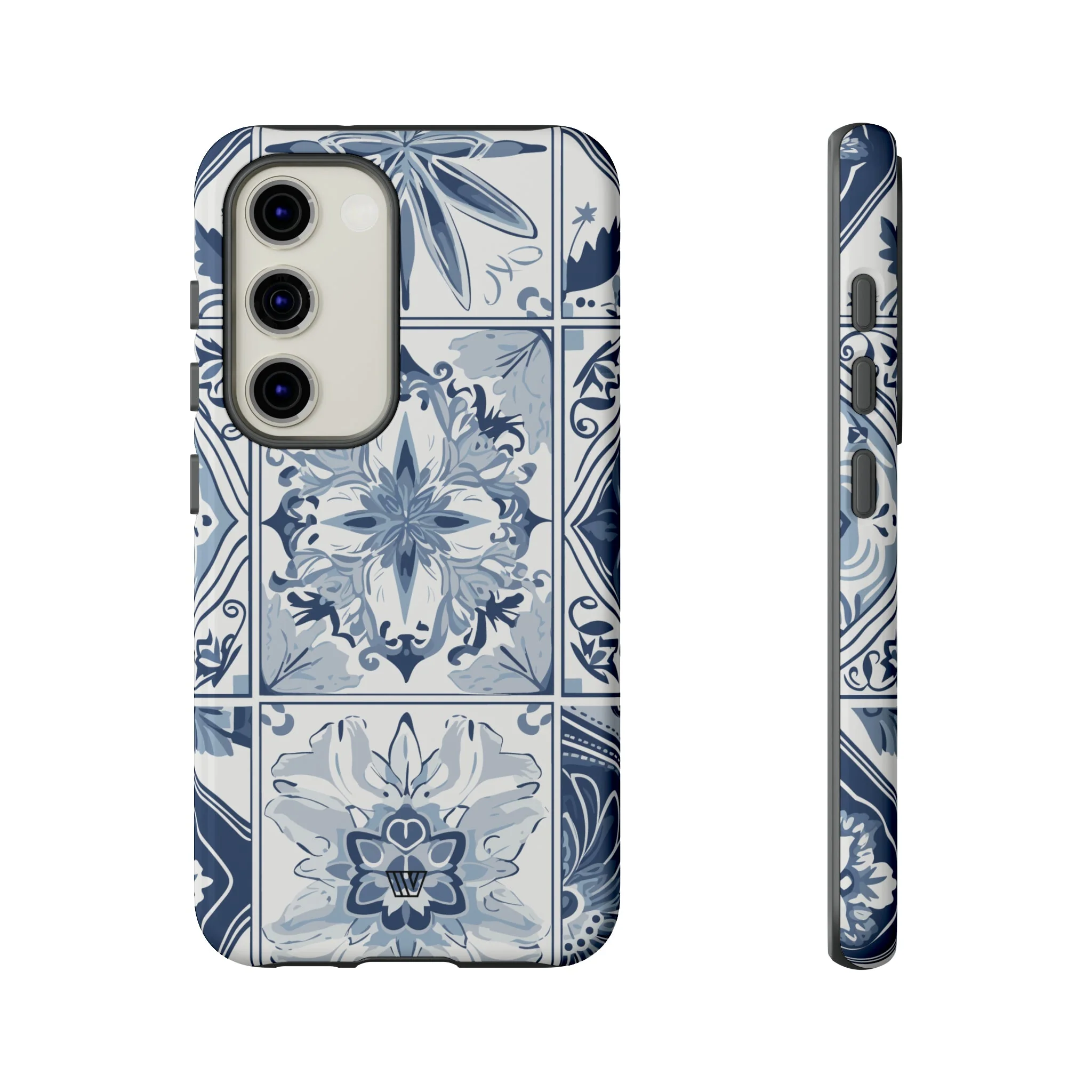 BLUE WHITE TILE | Tough Phone Case - Image 29