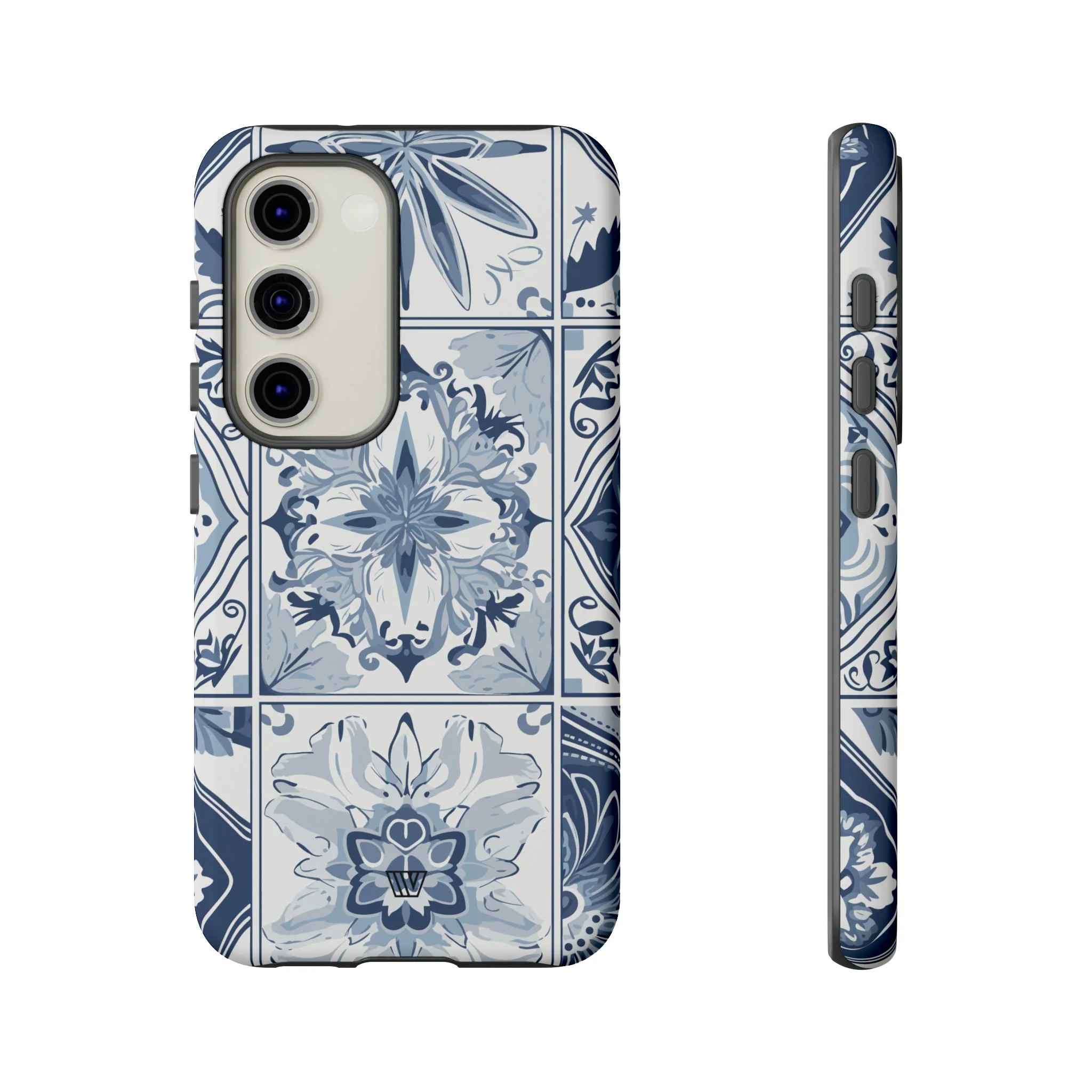 BLUE WHITE TILE | Tough Phone Case - Image 30