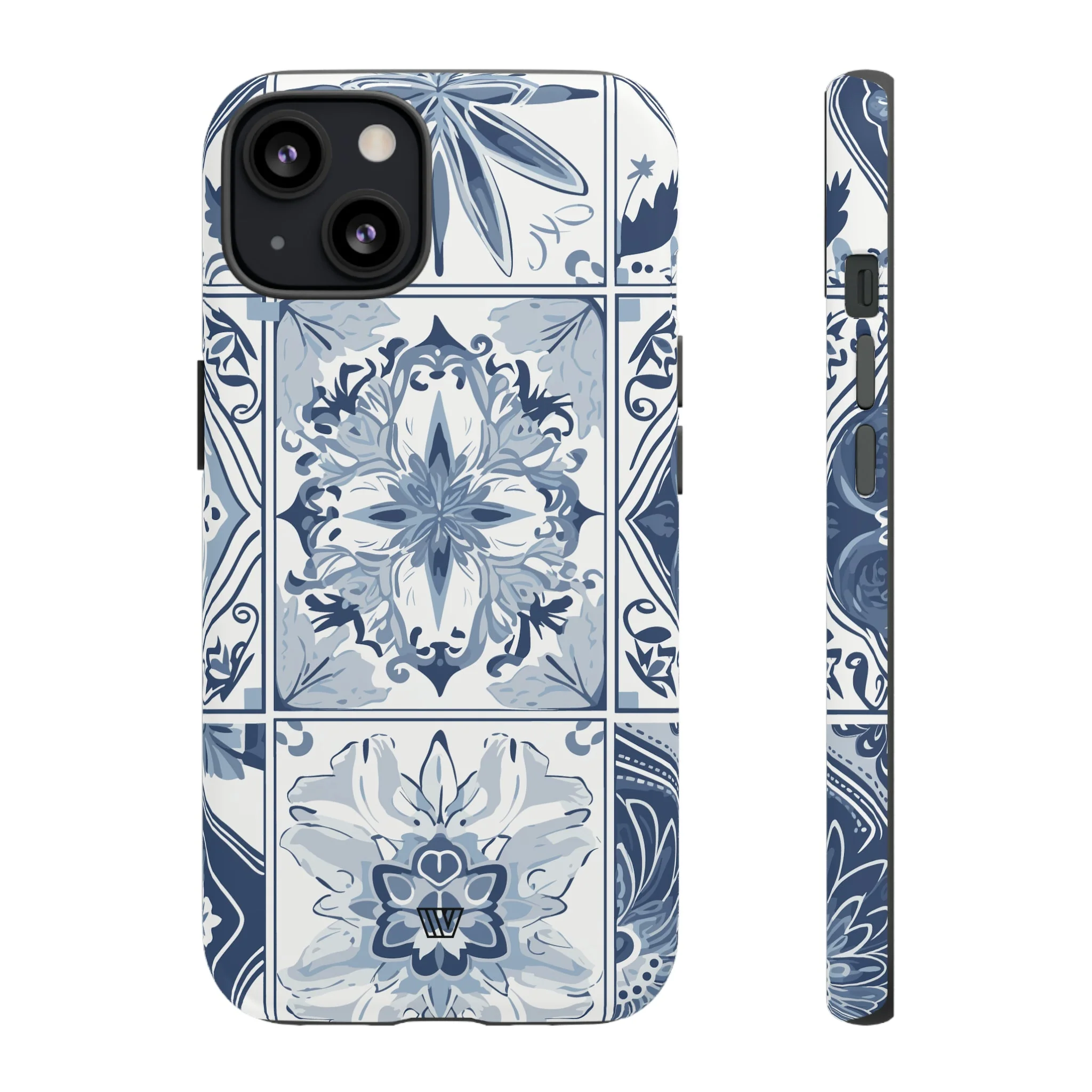 BLUE WHITE TILE | Tough Phone Case - Image 50