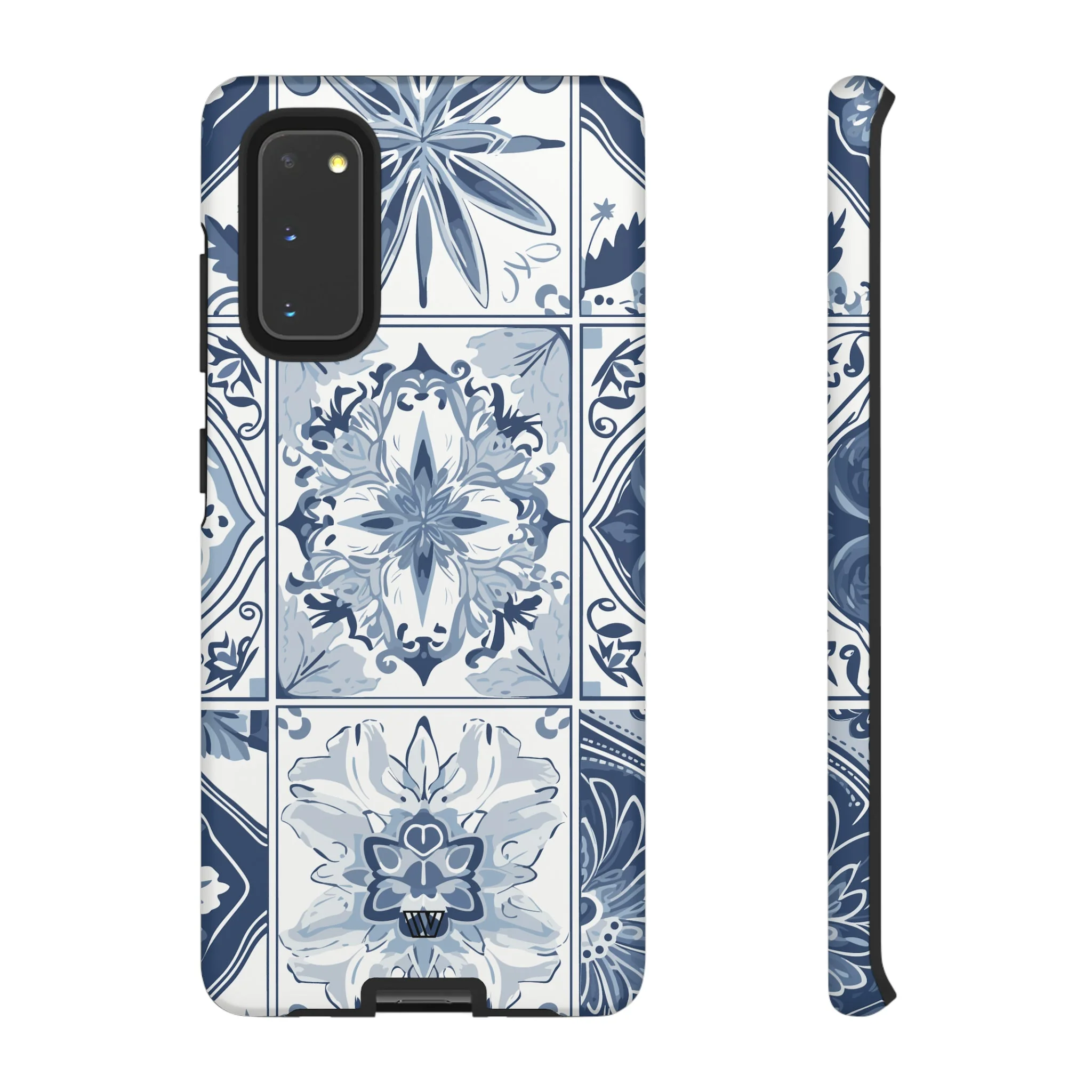 BLUE WHITE TILE | Tough Phone Case - Image 52