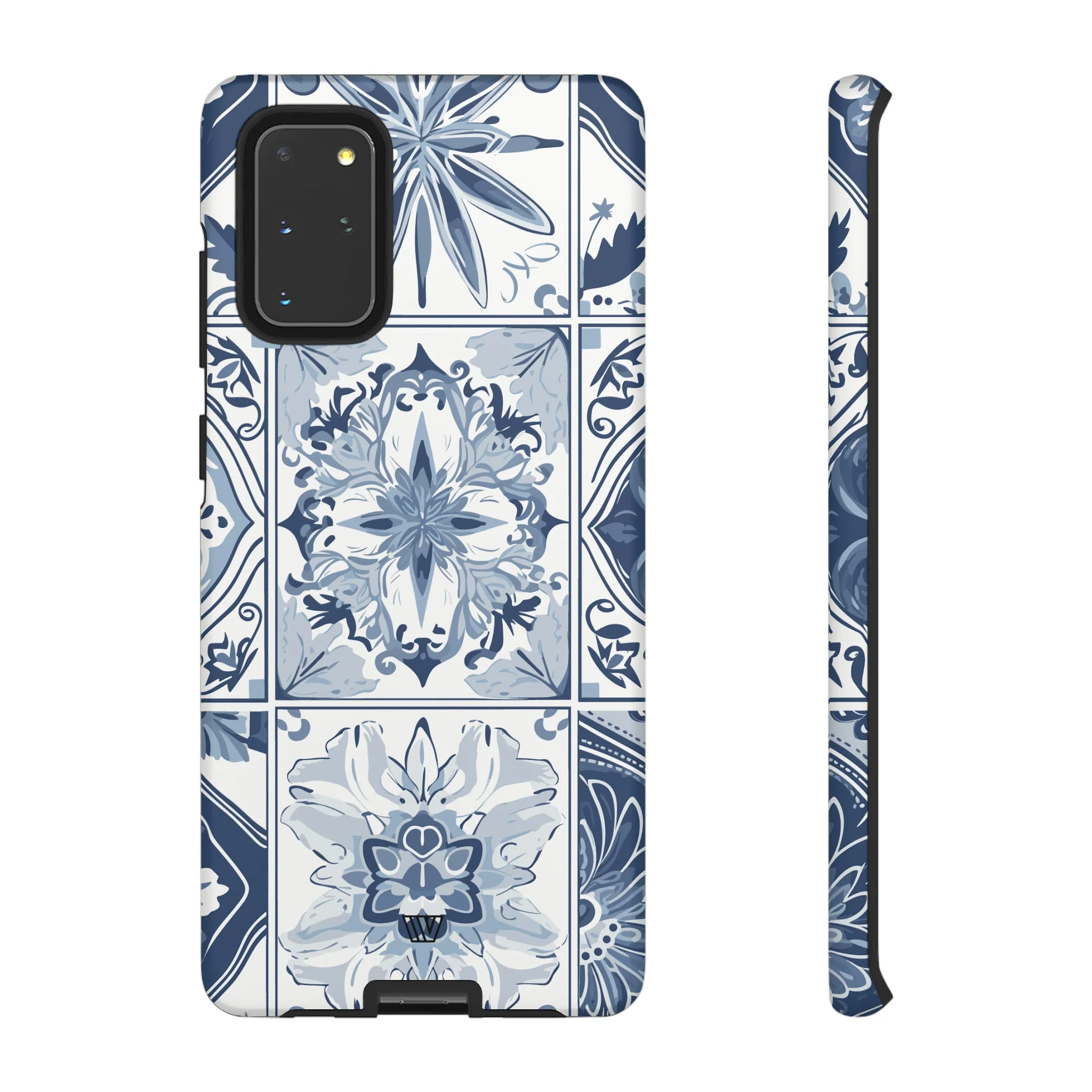 BLUE WHITE TILE | Tough Phone Case - Image 54
