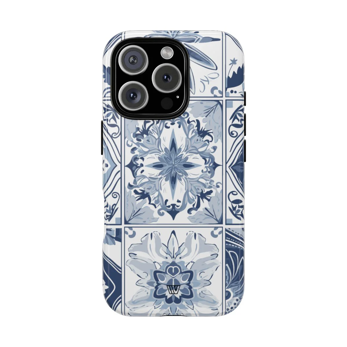 BLUE WHITE TILE | Tough Phone Case - Image 63