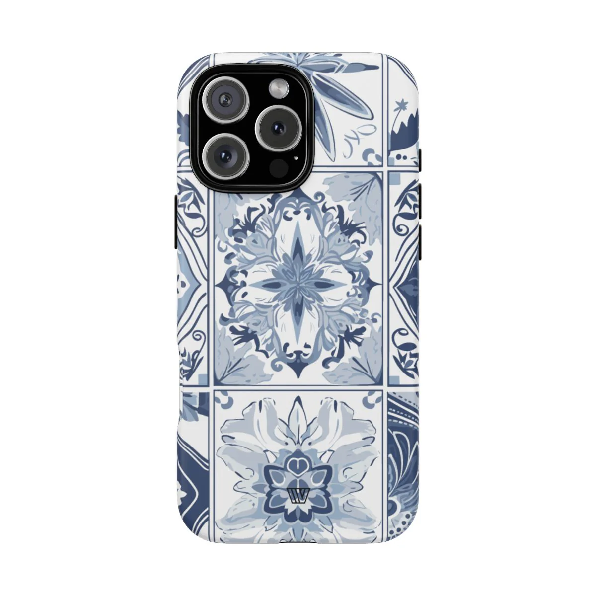 BLUE WHITE TILE | Tough Phone Case - Image 66