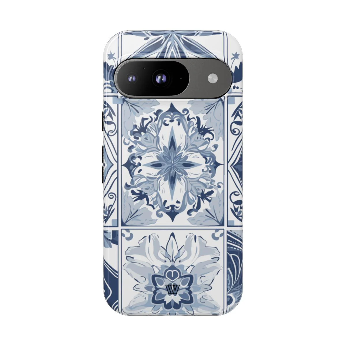 BLUE WHITE TILE | Tough Phone Case - Image 70