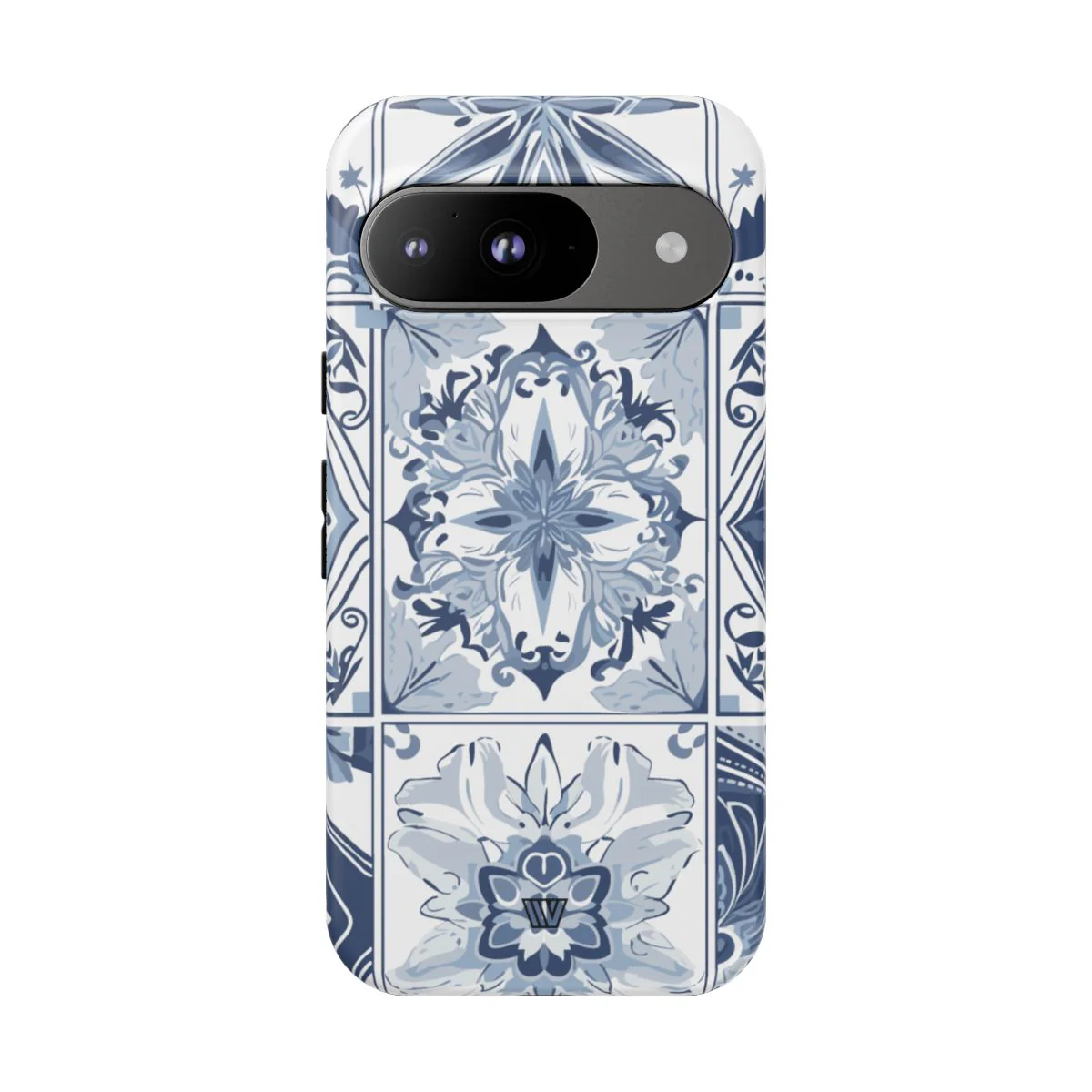 BLUE WHITE TILE | Tough Phone Case - Image 71